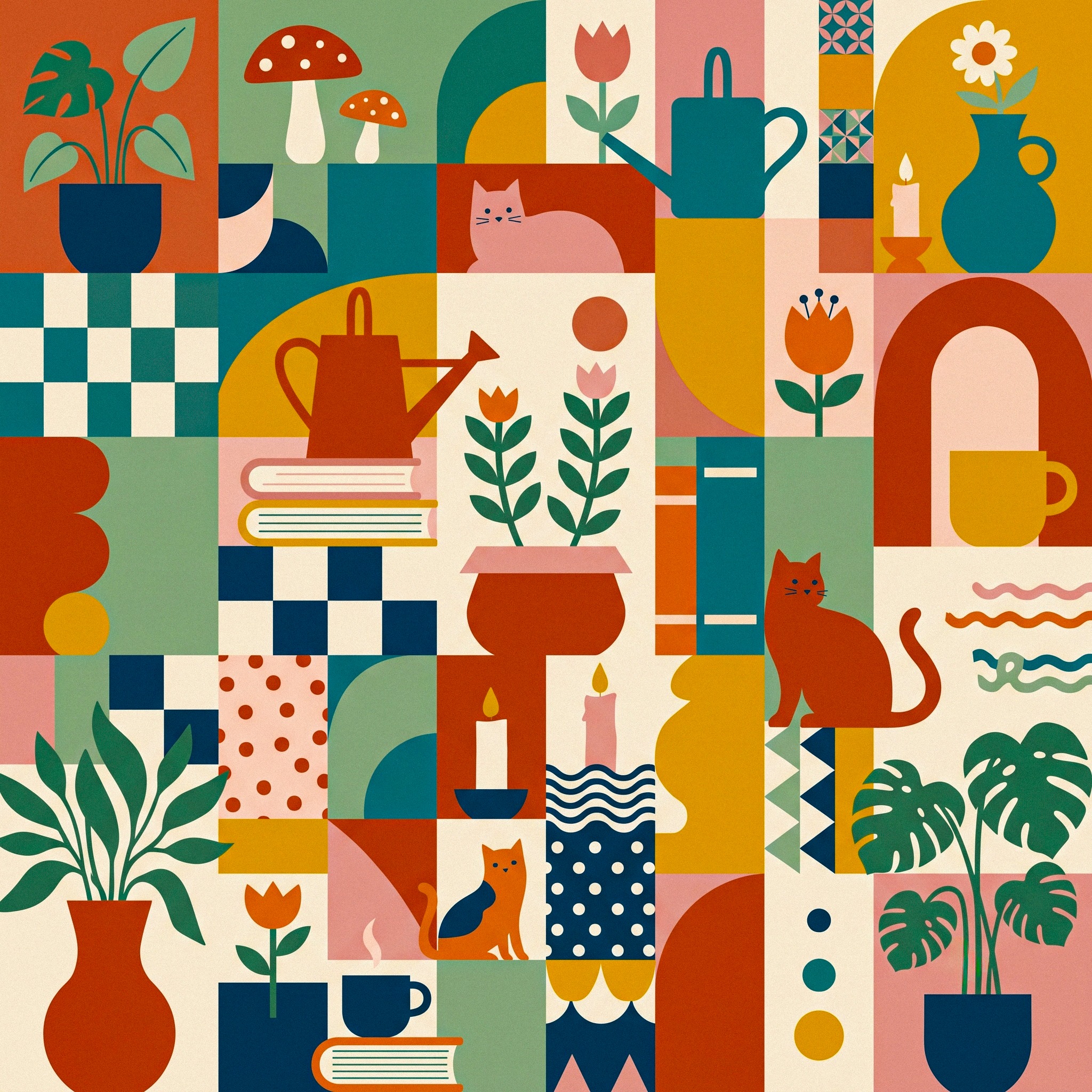 Home Cats Collage jigsaw puzzle by Silvia Arts
