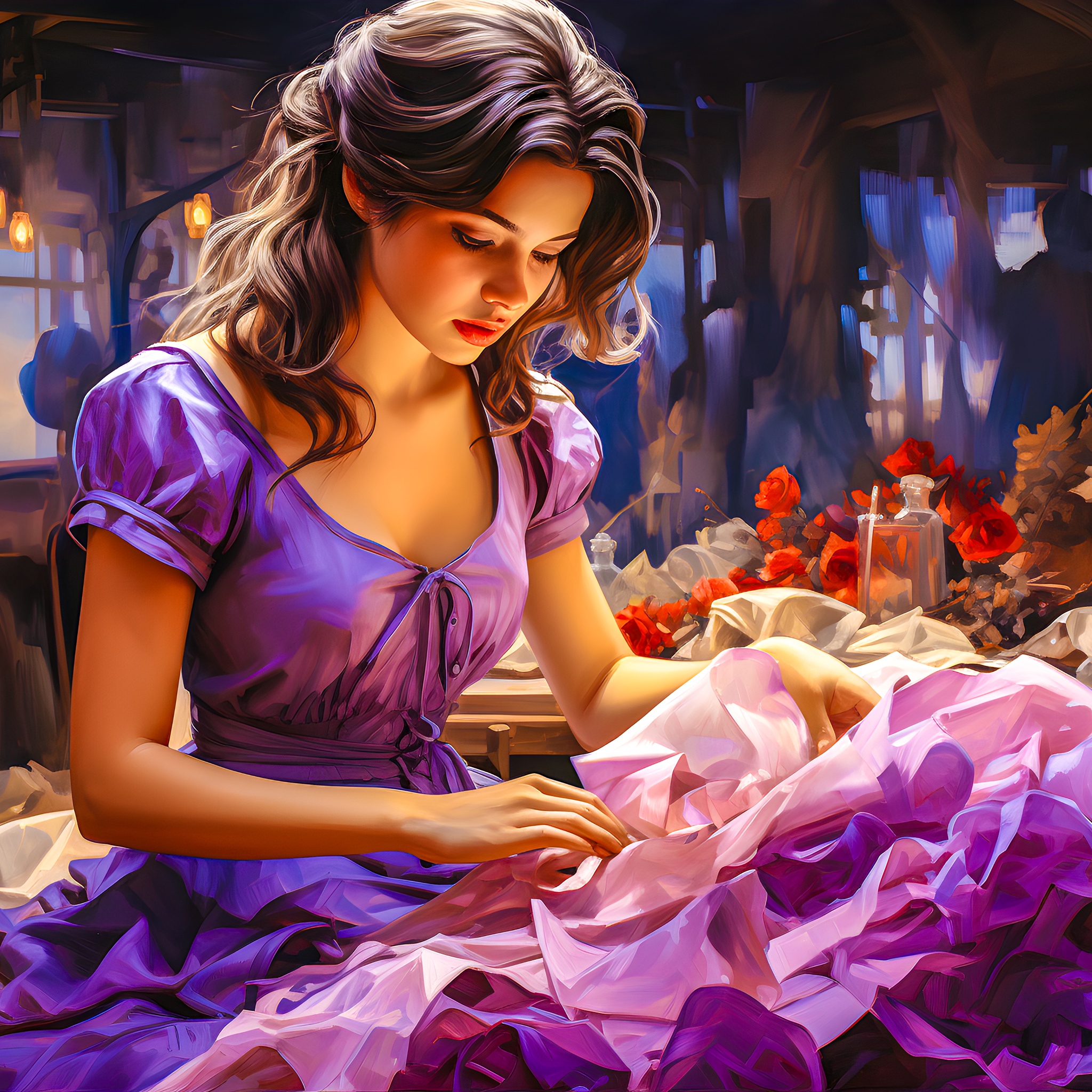 Dressmaker jigsaw puzzle by Gotiva