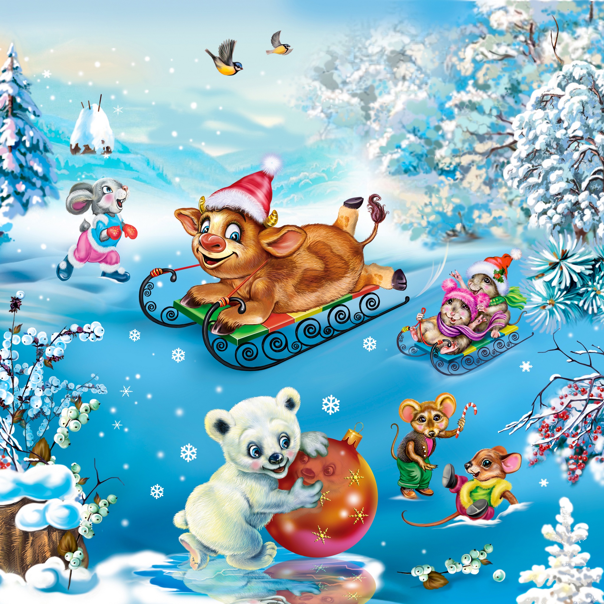 Fun On A Winter Day jigsaw puzzle by Gotiva