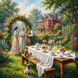 Summer Garden Party jigsaw puzzle by Classic Art Jenny