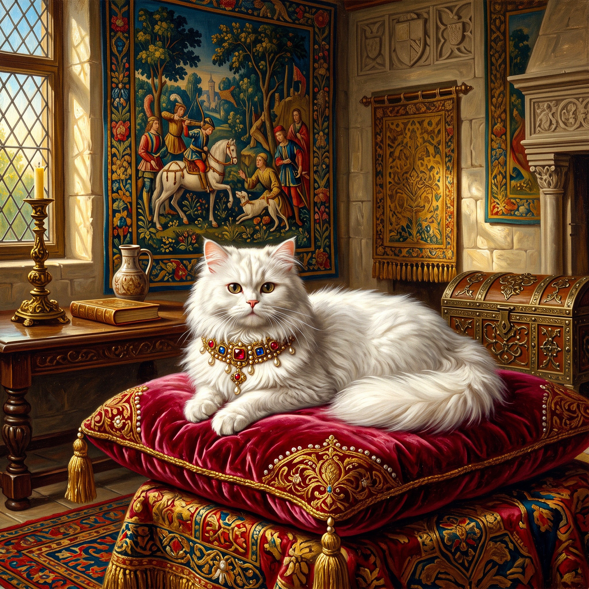 Cat King jigsaw puzzle by Gotiva