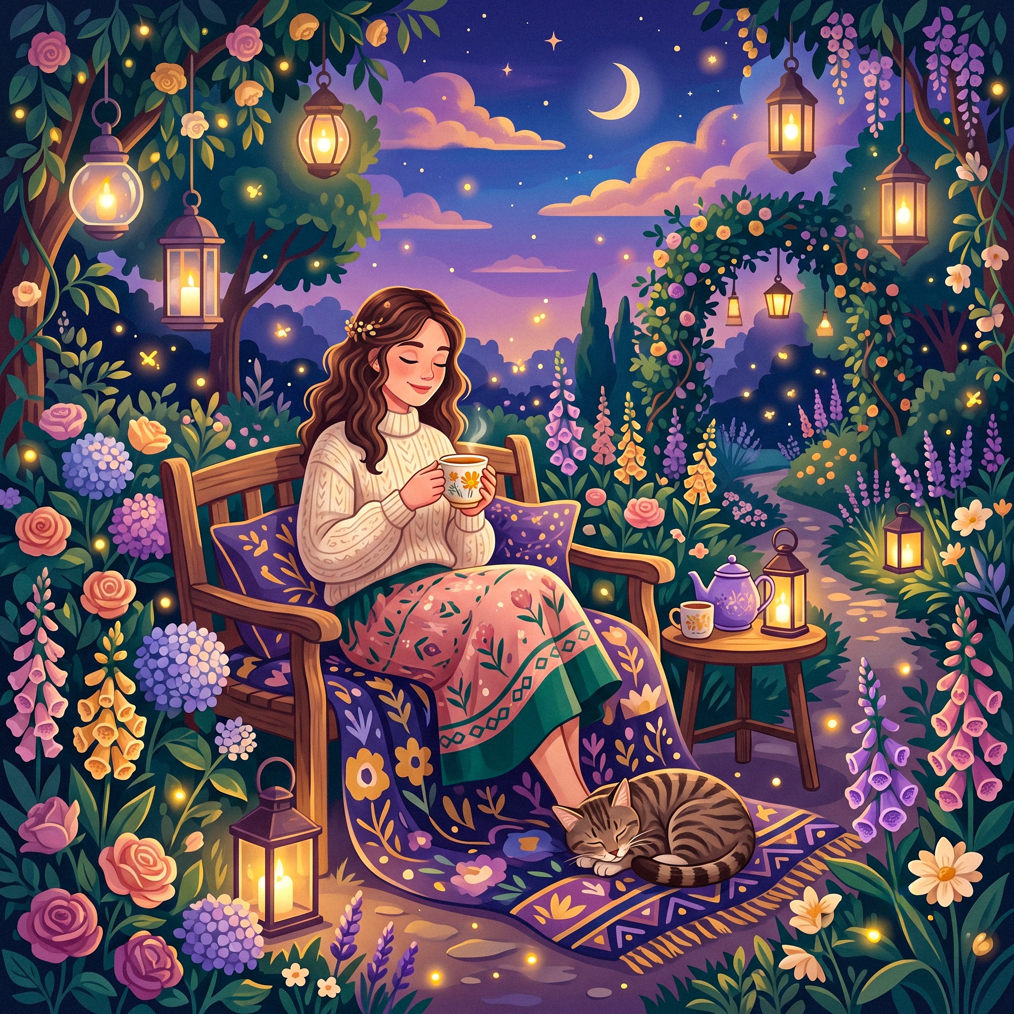 Purple Evening jigsaw puzzle by Gotiva
