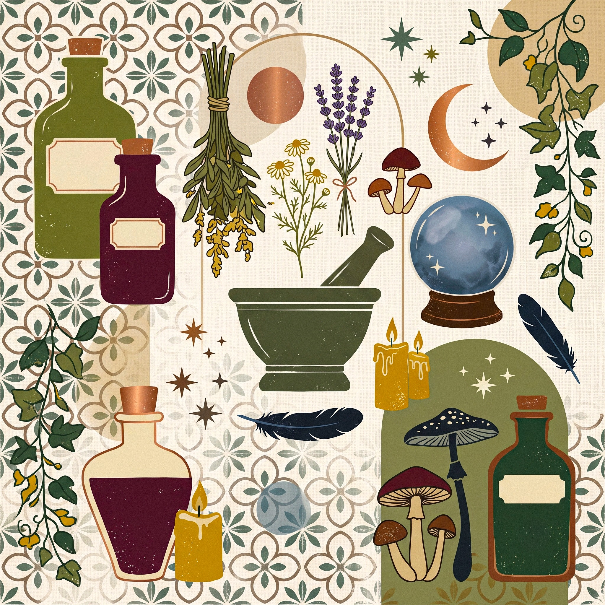 Traditional Objects jigsaw puzzle by Silvia Arts