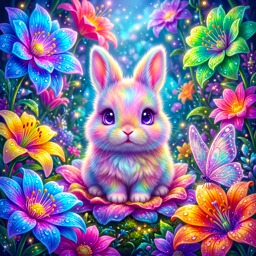 Bunny jigsaw puzzle by Aria Solenne