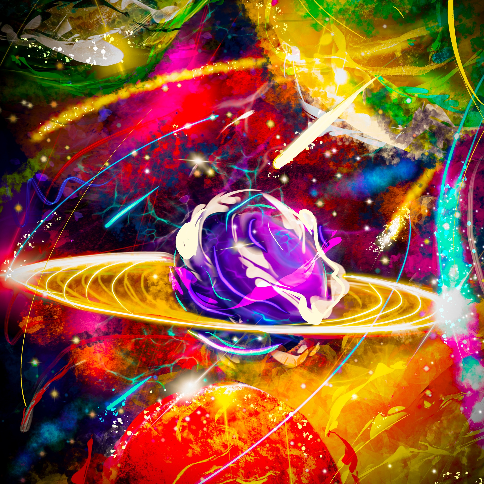 Space Paint jigsaw puzzle by Gotiva