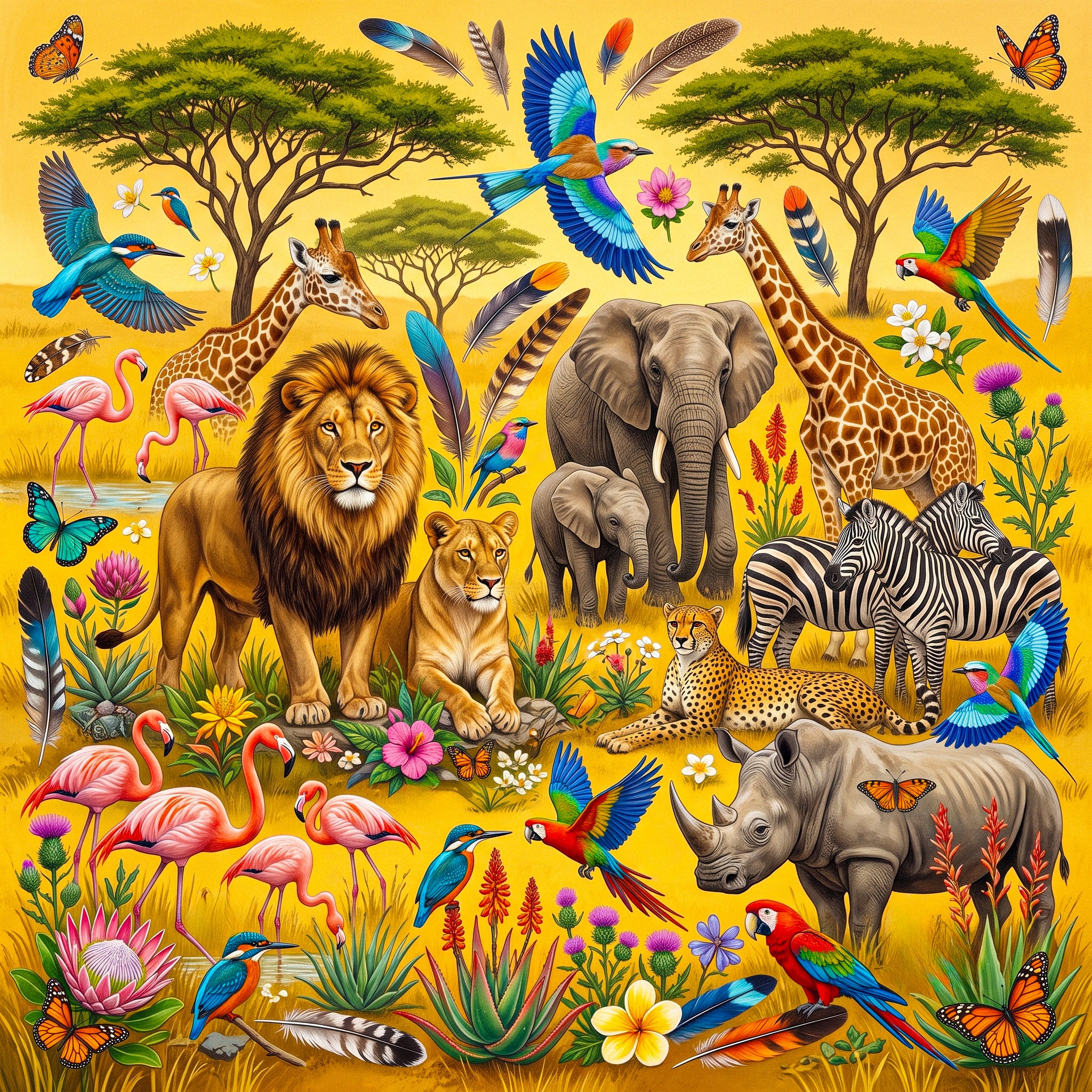 African Animals jigsaw puzzle by Animalia