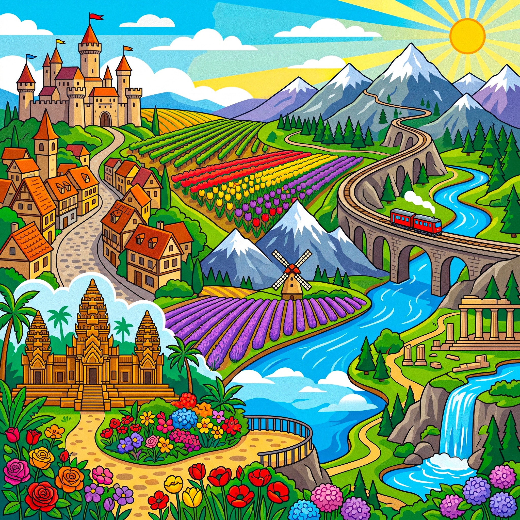 Landmarks jigsaw puzzle by Gotiva
