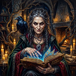 Witch jigsaw puzzle by Raven Veil