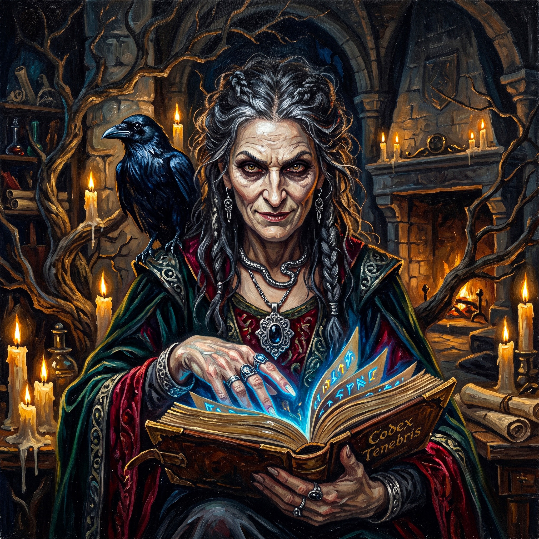 Witch jigsaw puzzle by Raven Veil