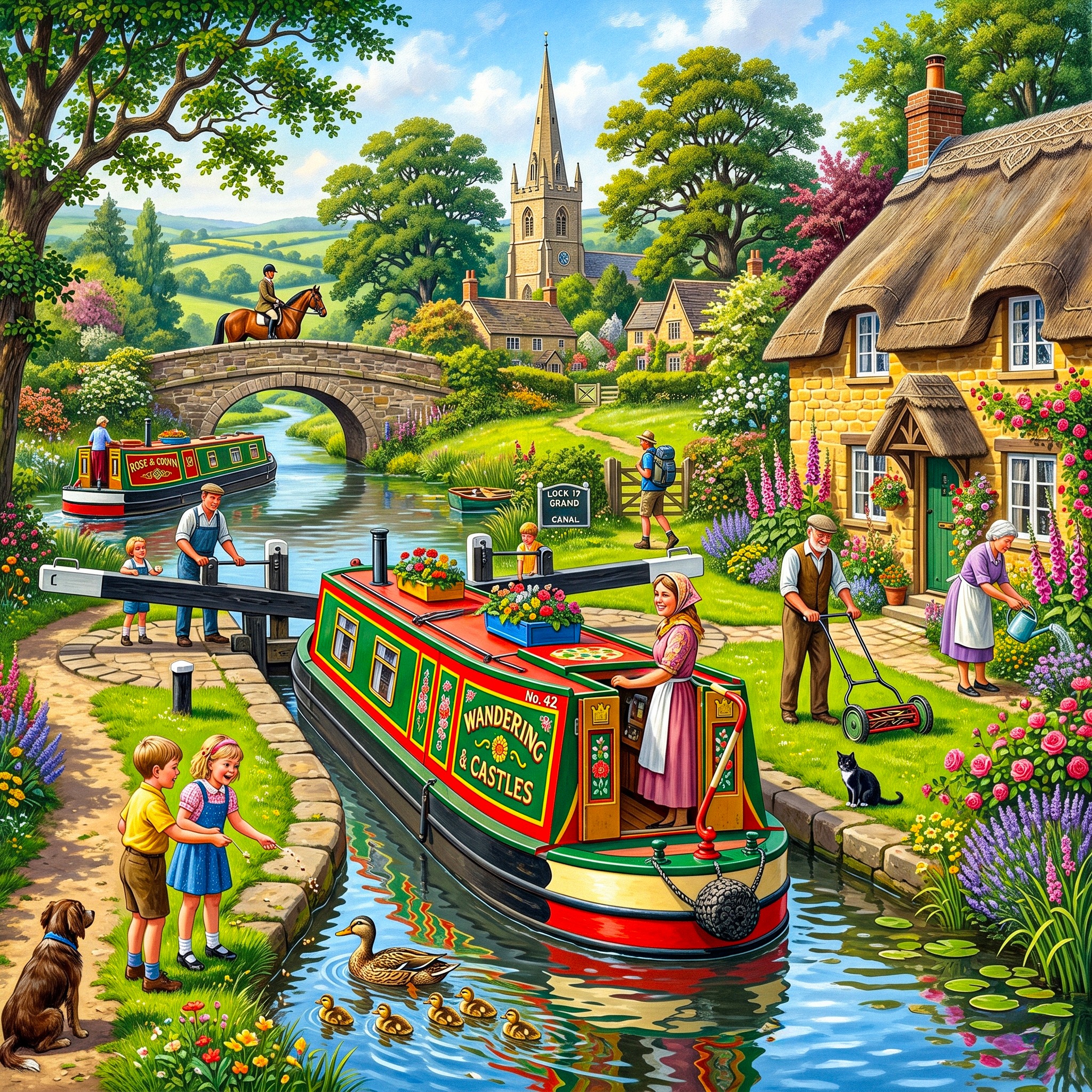 Busy Day jigsaw puzzle by Classic Art Jenny