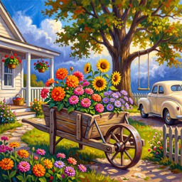 Garden Work jigsaw puzzle by Classic Art Jenny