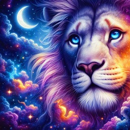 Night Galaxy Lion