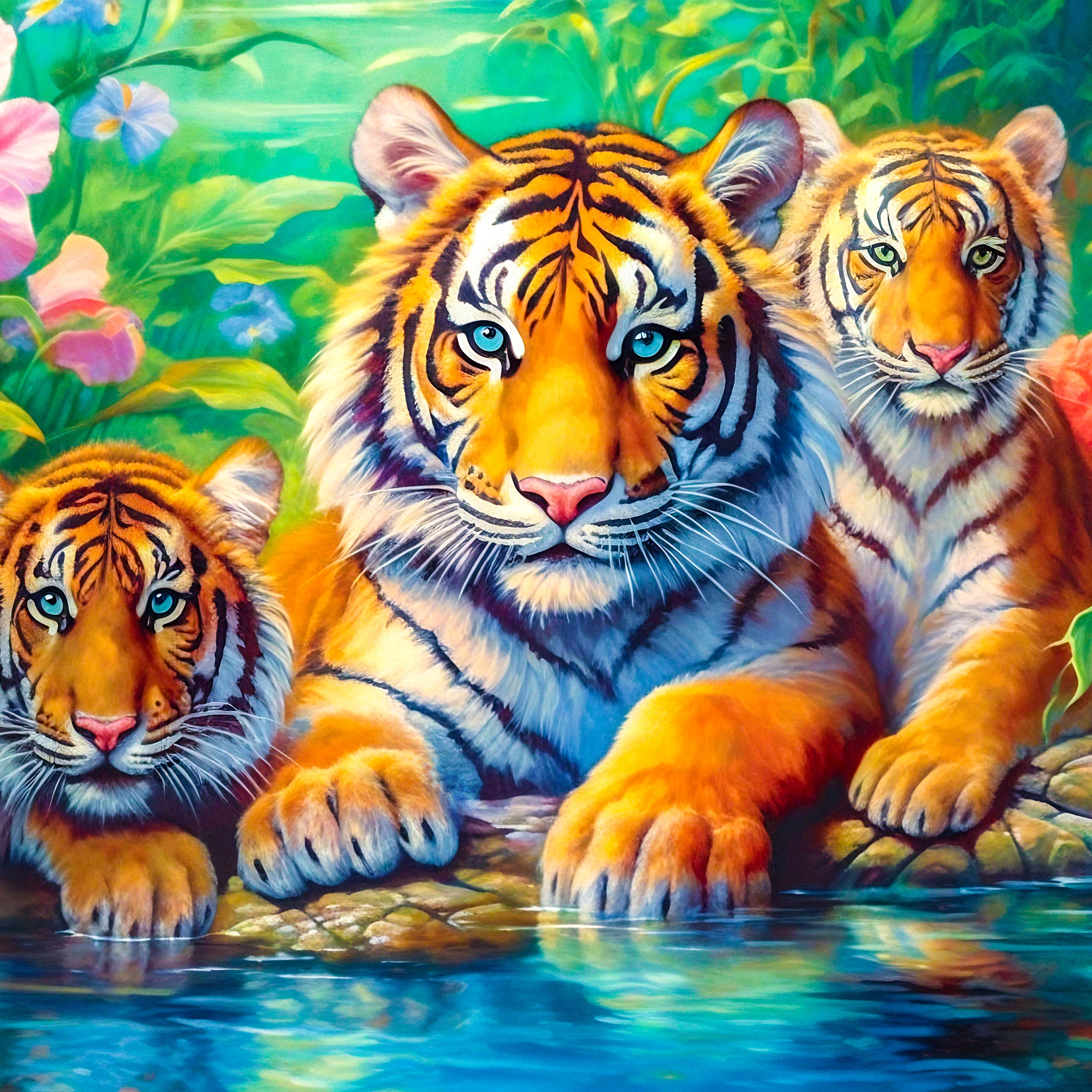 Wild Kitties jigsaw puzzle by Gotiva