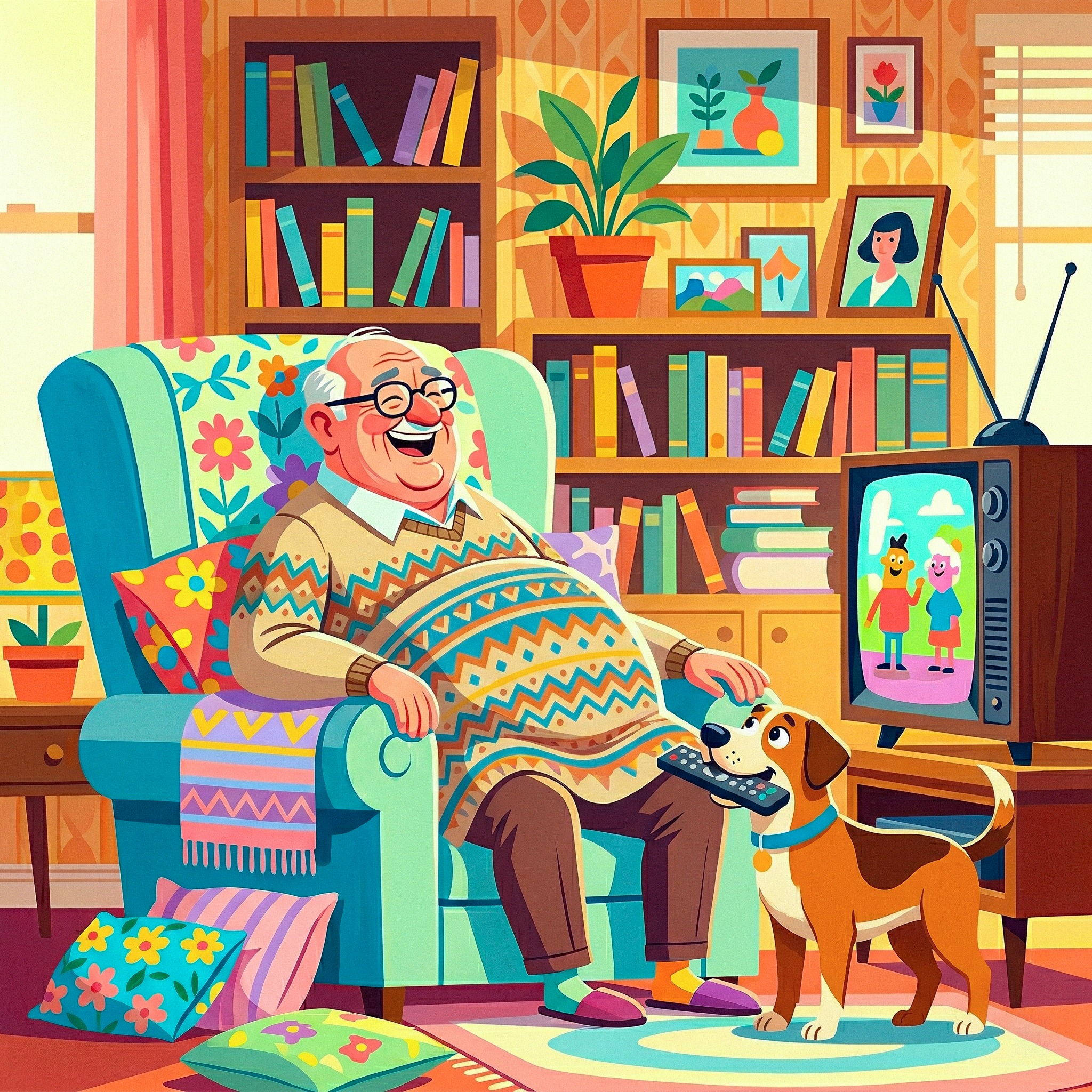 Helpful Puppy jigsaw puzzle by Grandpa Doodle