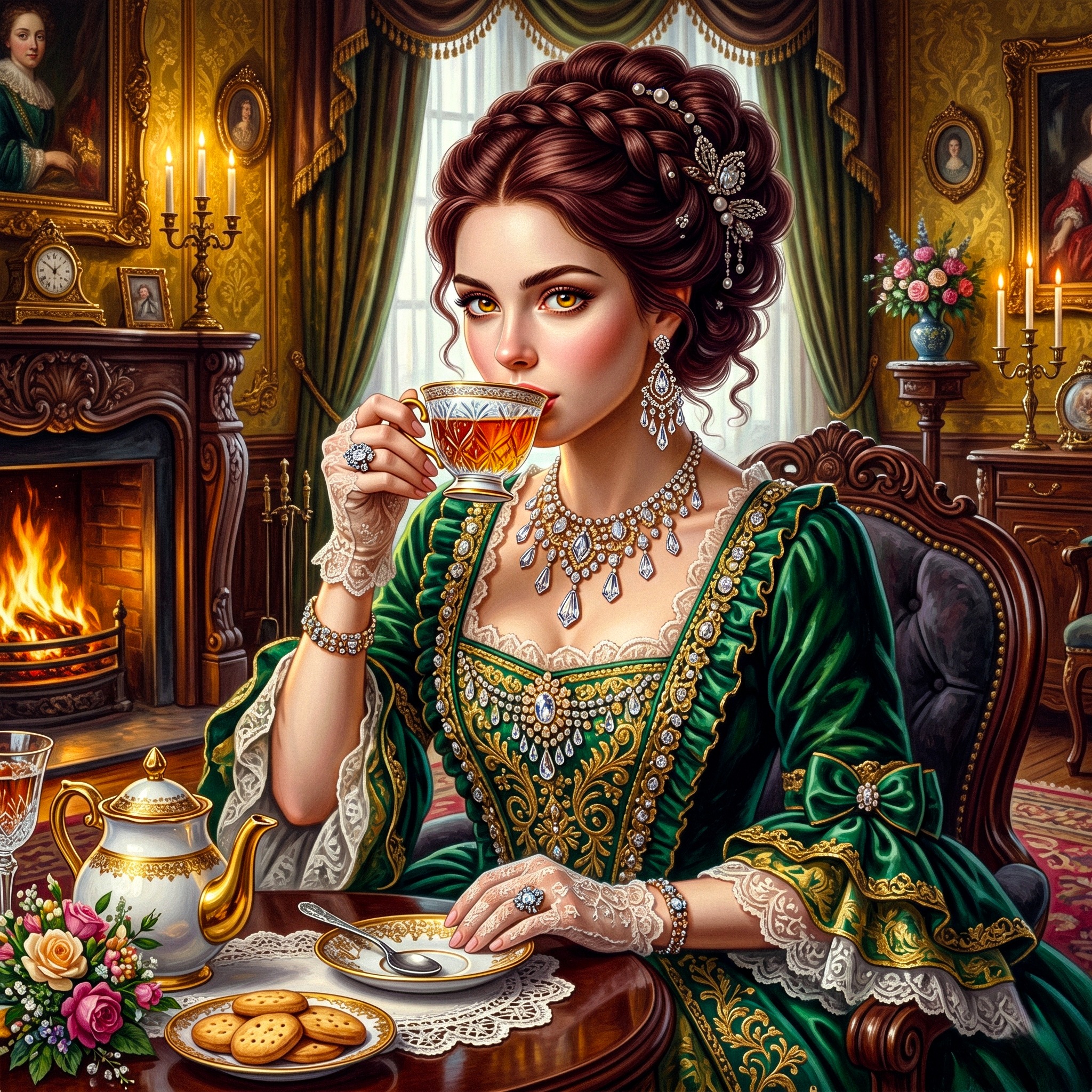Tea Time jigsaw puzzle by Gotiva