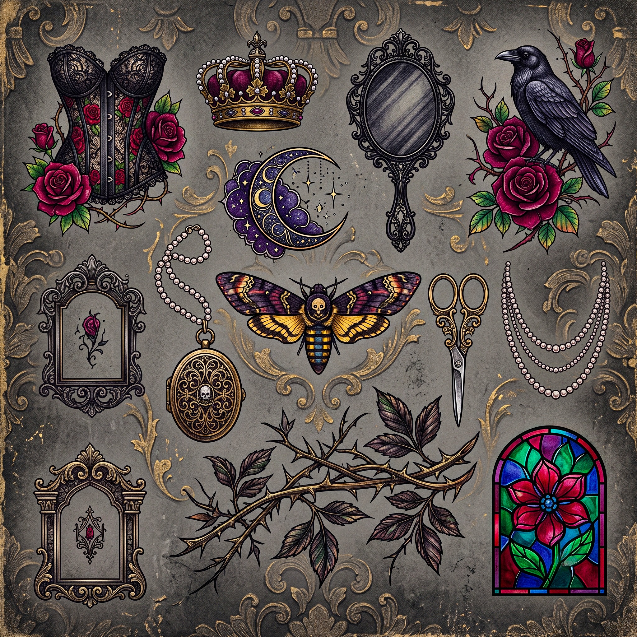 Dark Collage jigsaw puzzle by Raven Veil