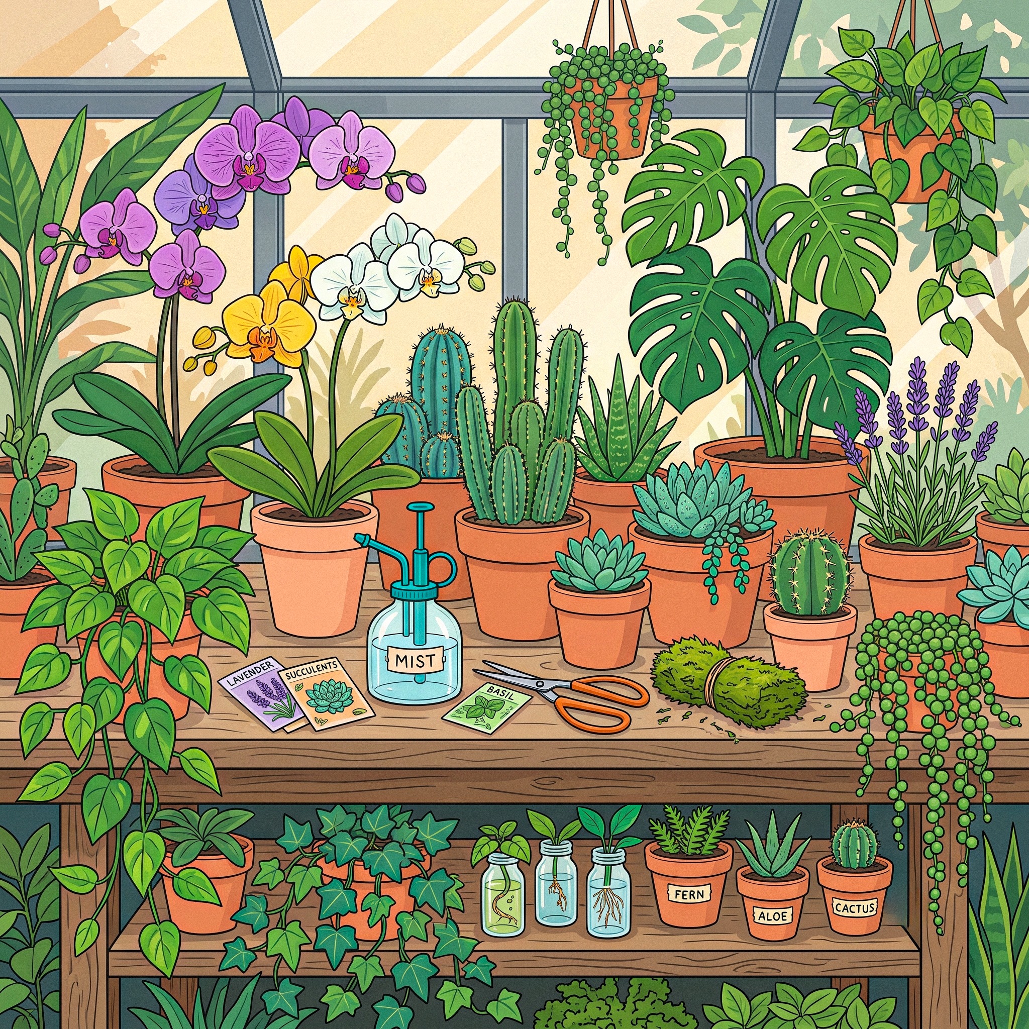 GreenHouse jigsaw puzzle by Lofi Canvas