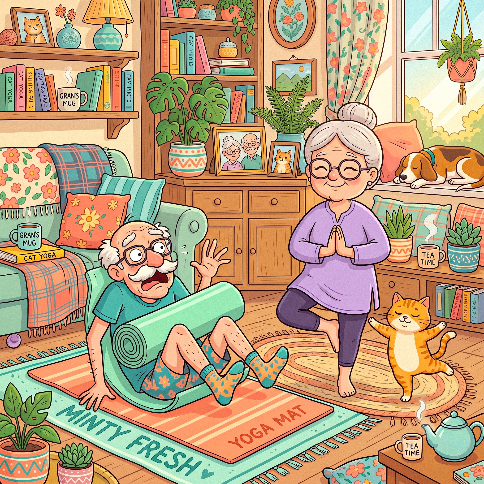 Yoga jigsaw puzzle by Comic Crumbs by Emma