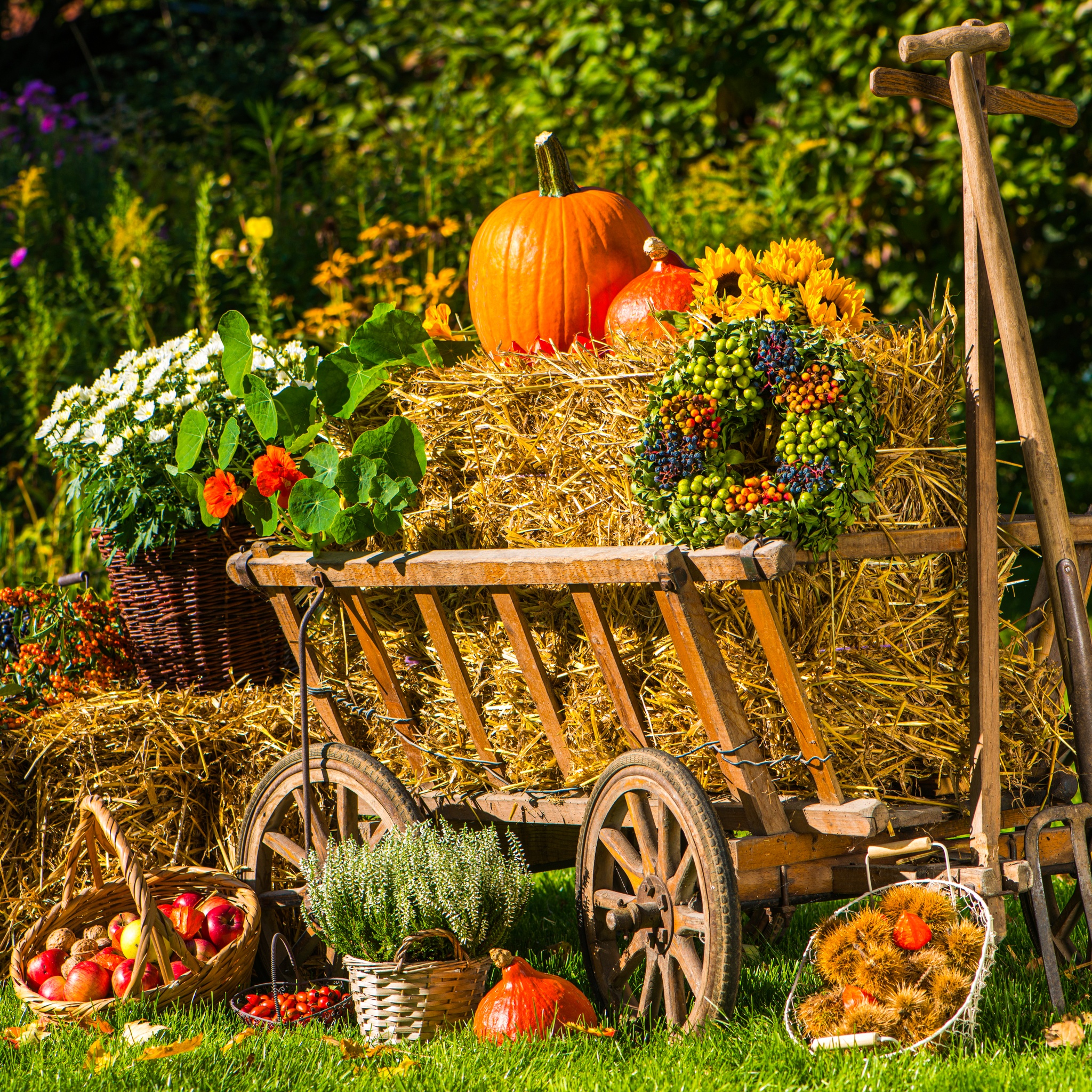 Autumn Cart jigsaw puzzle by Gotiva