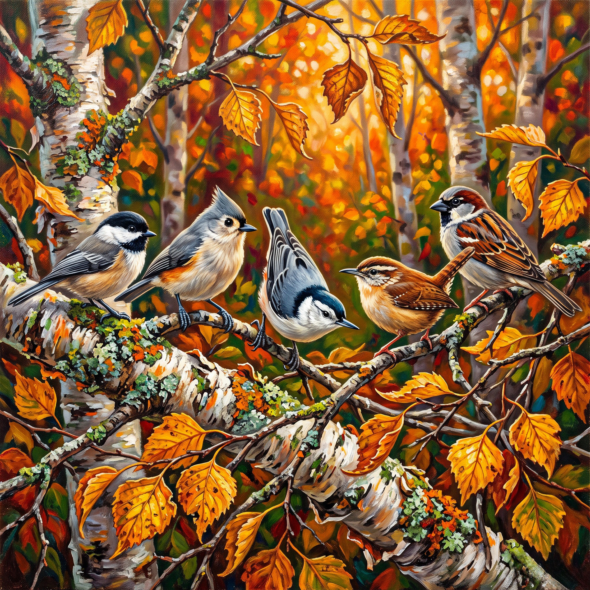 Five Birds jigsaw puzzle by Gotiva