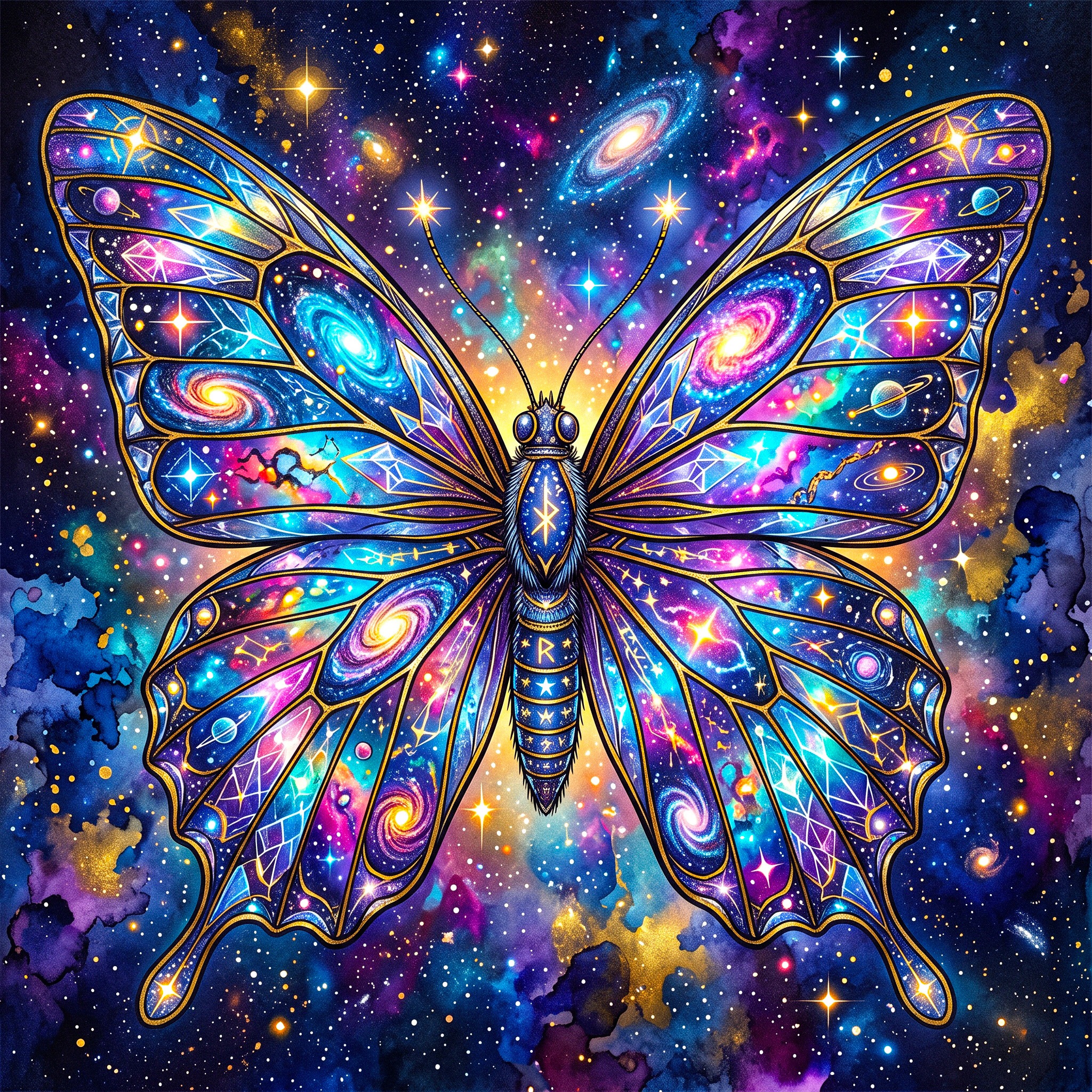 Space Butterfly jigsaw puzzle by Gotiva