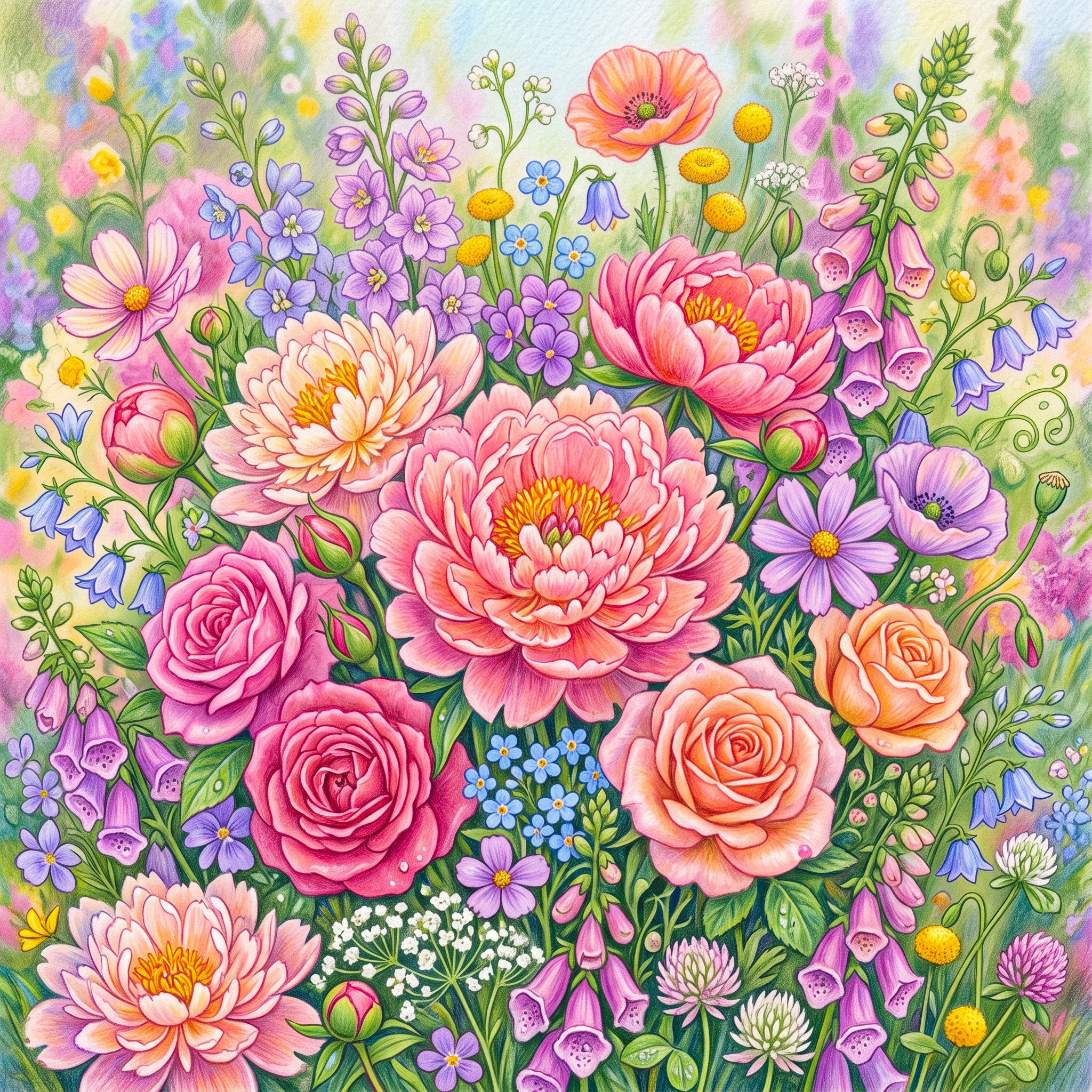 Pastel Flowers jigsaw puzzle by Gotiva