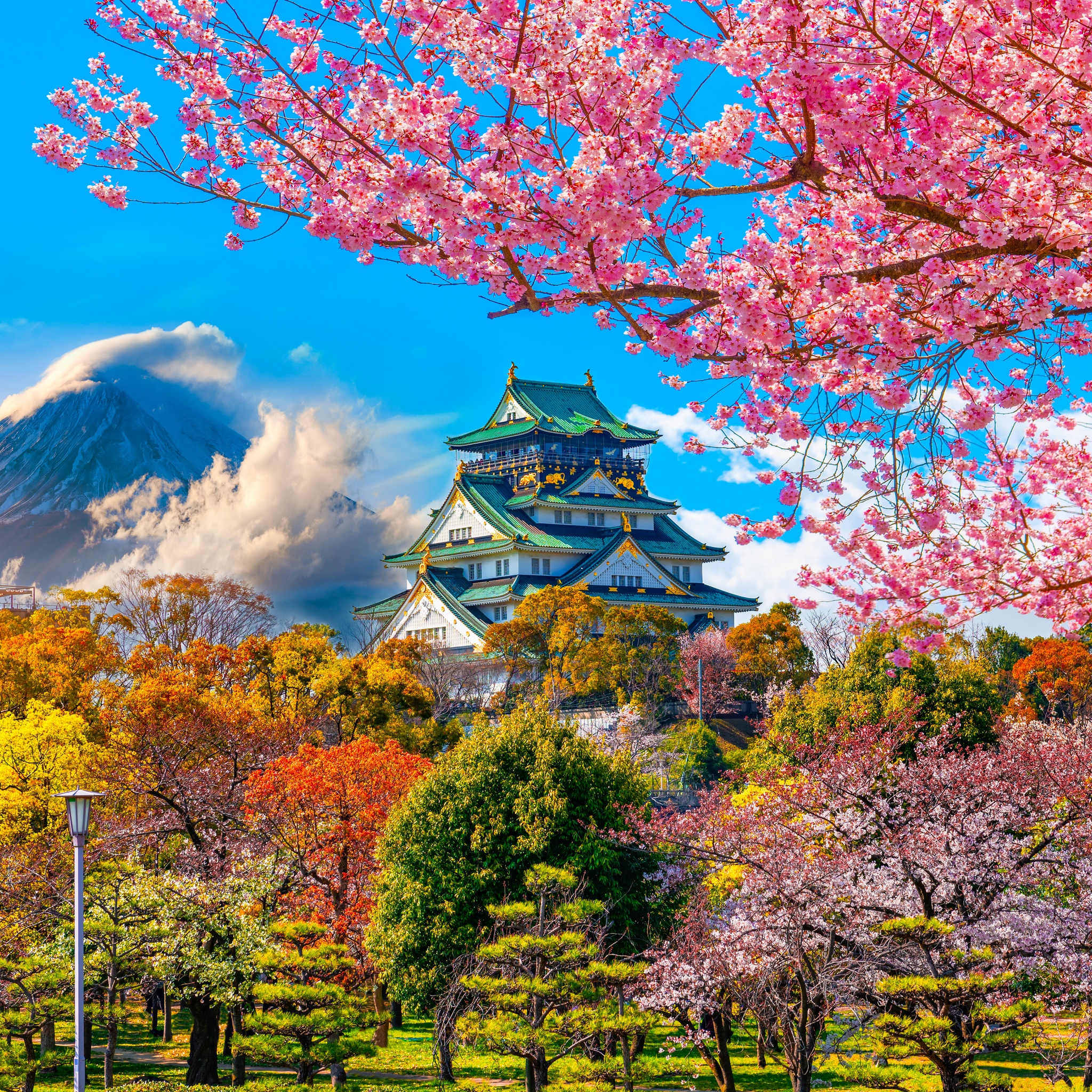 Beautiful Landmark of Osaka in Japan jigsaw puzzle by Gotiva