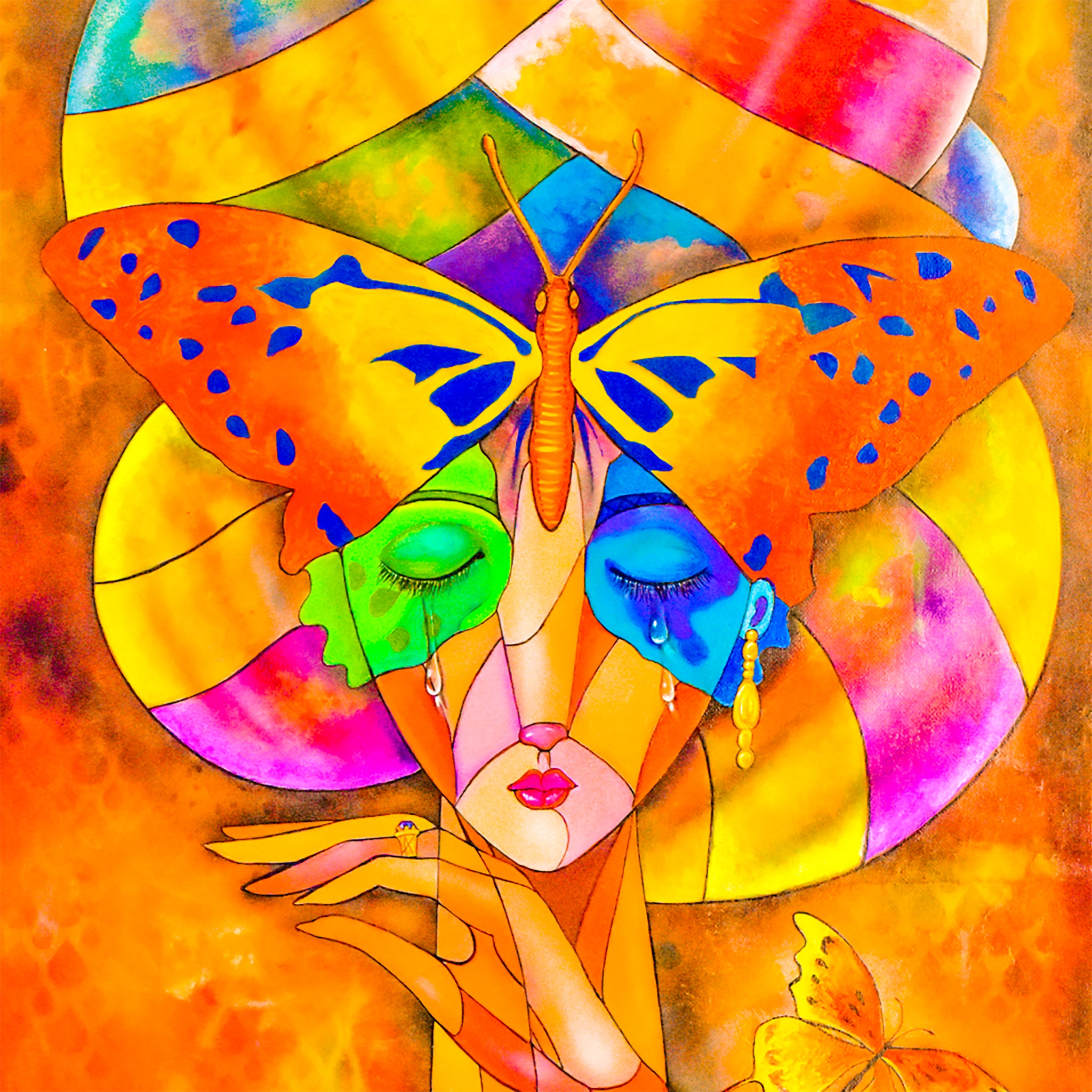 Art Face Butterfly jigsaw puzzle by Gotiva