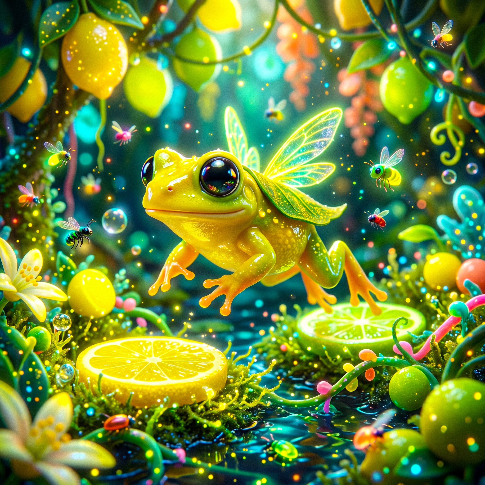 Lemon Frog jigsaw puzzle by Gloam Puff