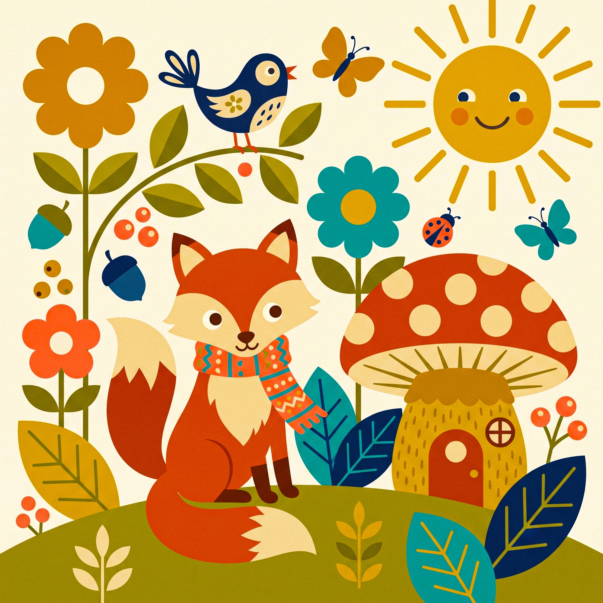 Two Tailed Fox jigsaw puzzle by Silvia Arts