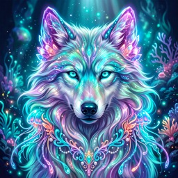 Wolf jigsaw puzzle by Amazia Art