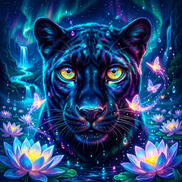 Amazing Cat jigsaw puzzle by Amazia Art