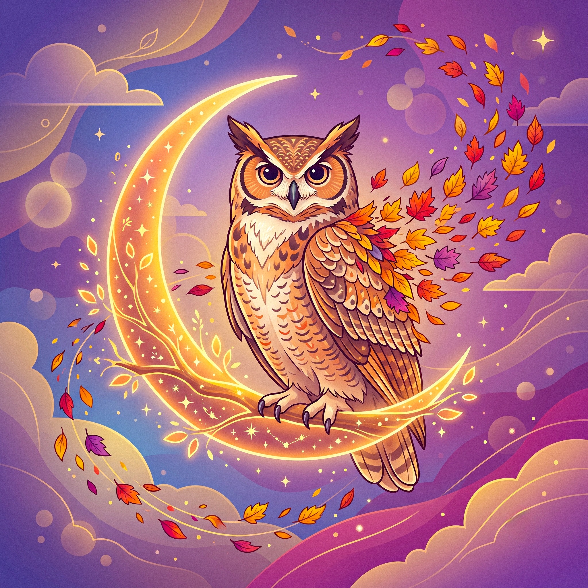 Owl jigsaw puzzle by Veloura Moonpetal