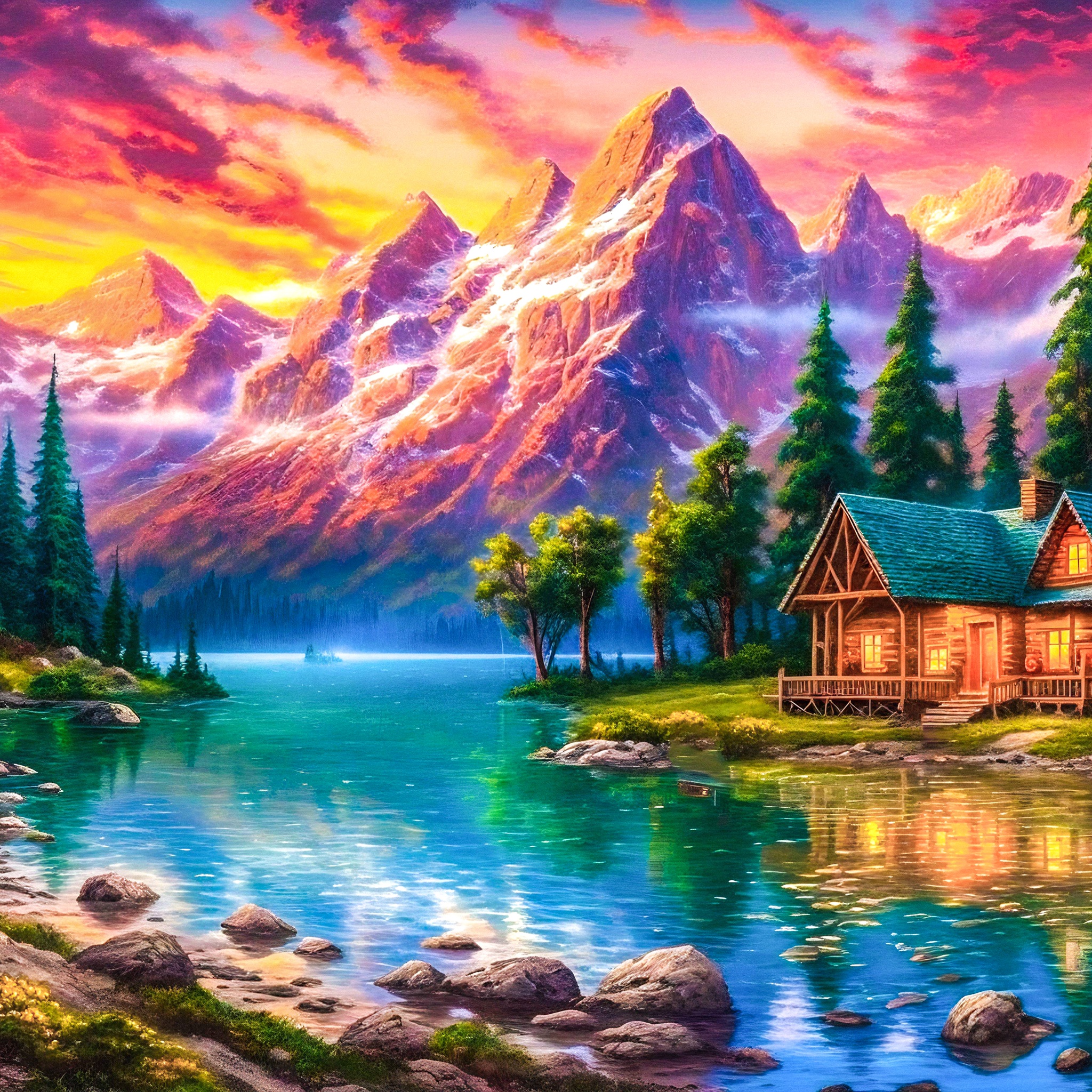 Mountain retreat jigsaw puzzle by Gotiva