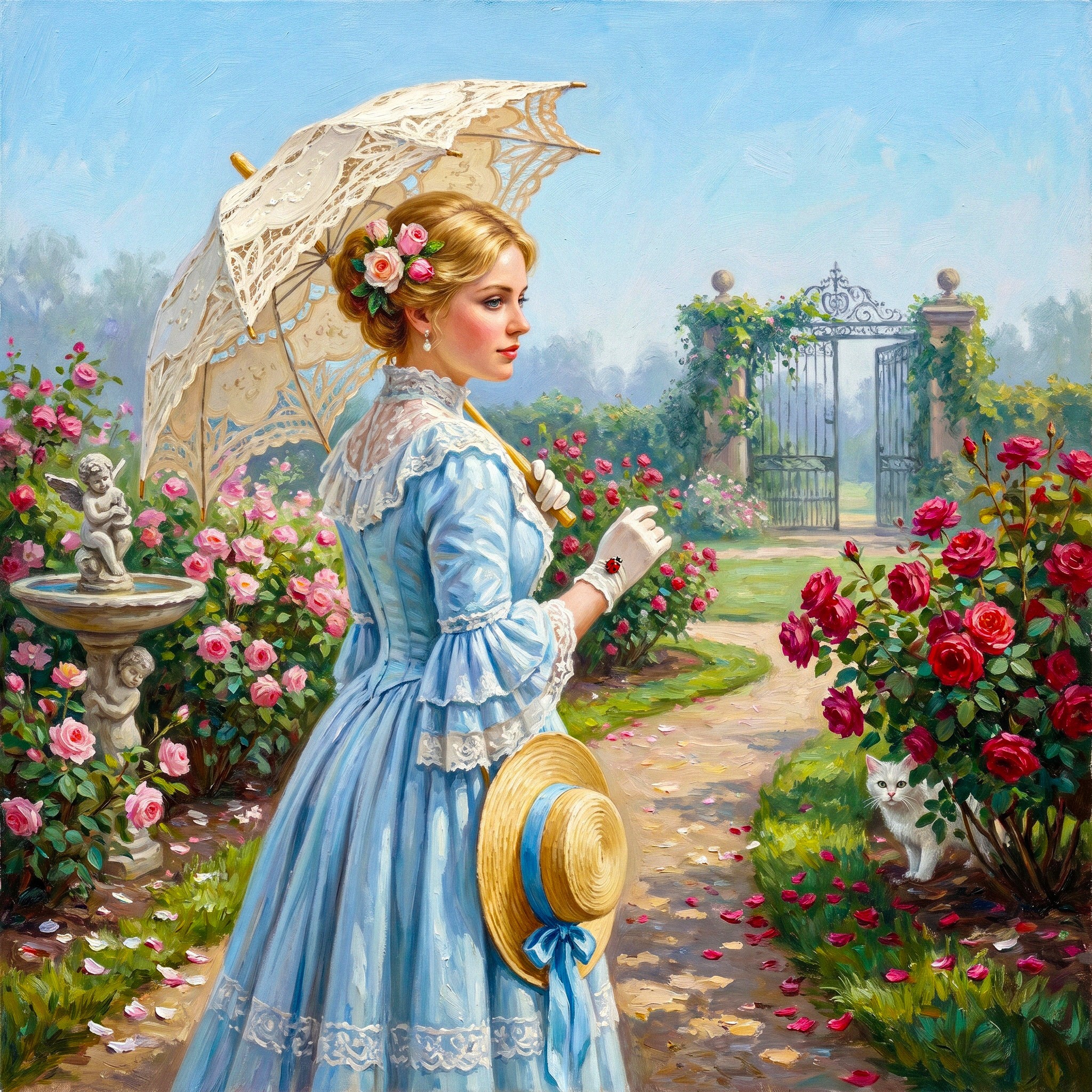Garden Stroll jigsaw puzzle by Eliza Fairbourne