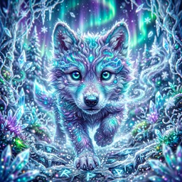 Winter Wolf jigsaw puzzle by Gloam Puff