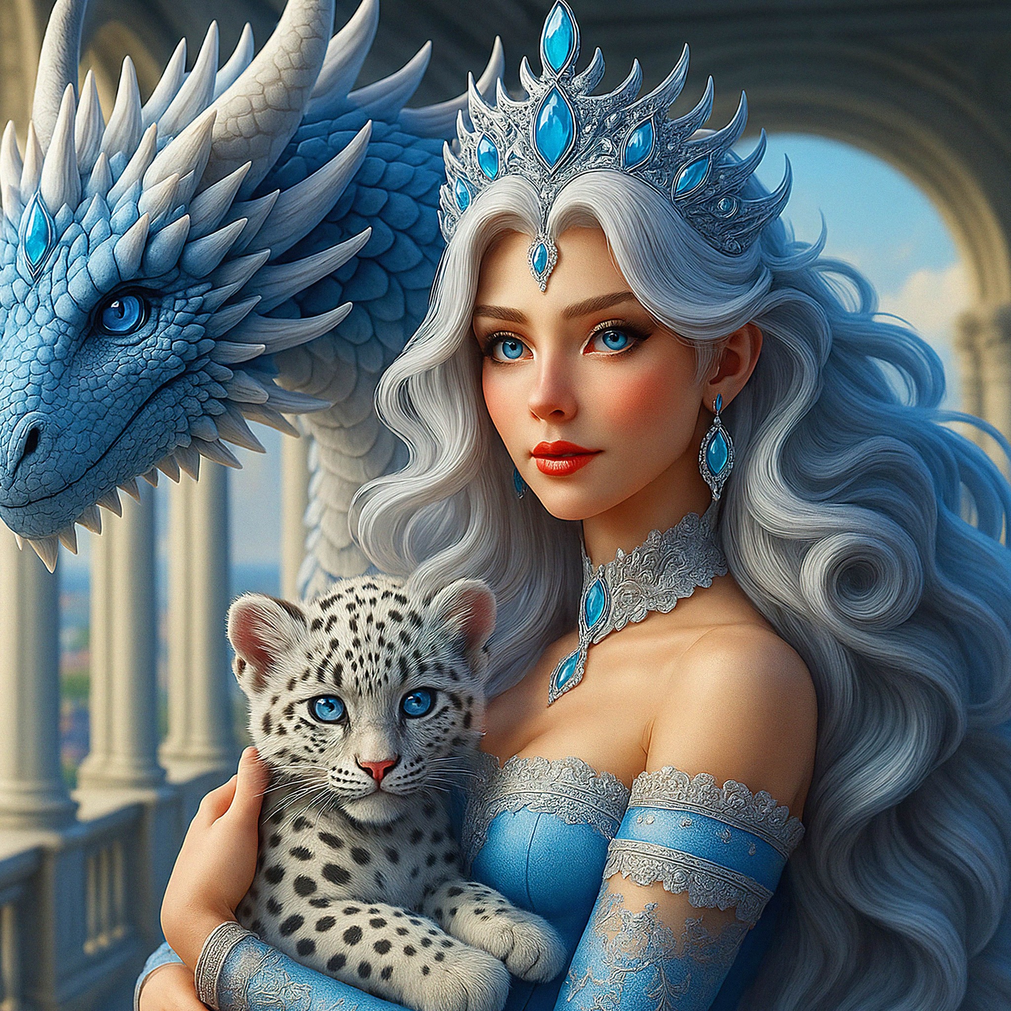 Blue Queen jigsaw puzzle by Gotiva