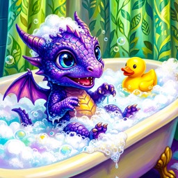 Sweet Baby Dragon Bath