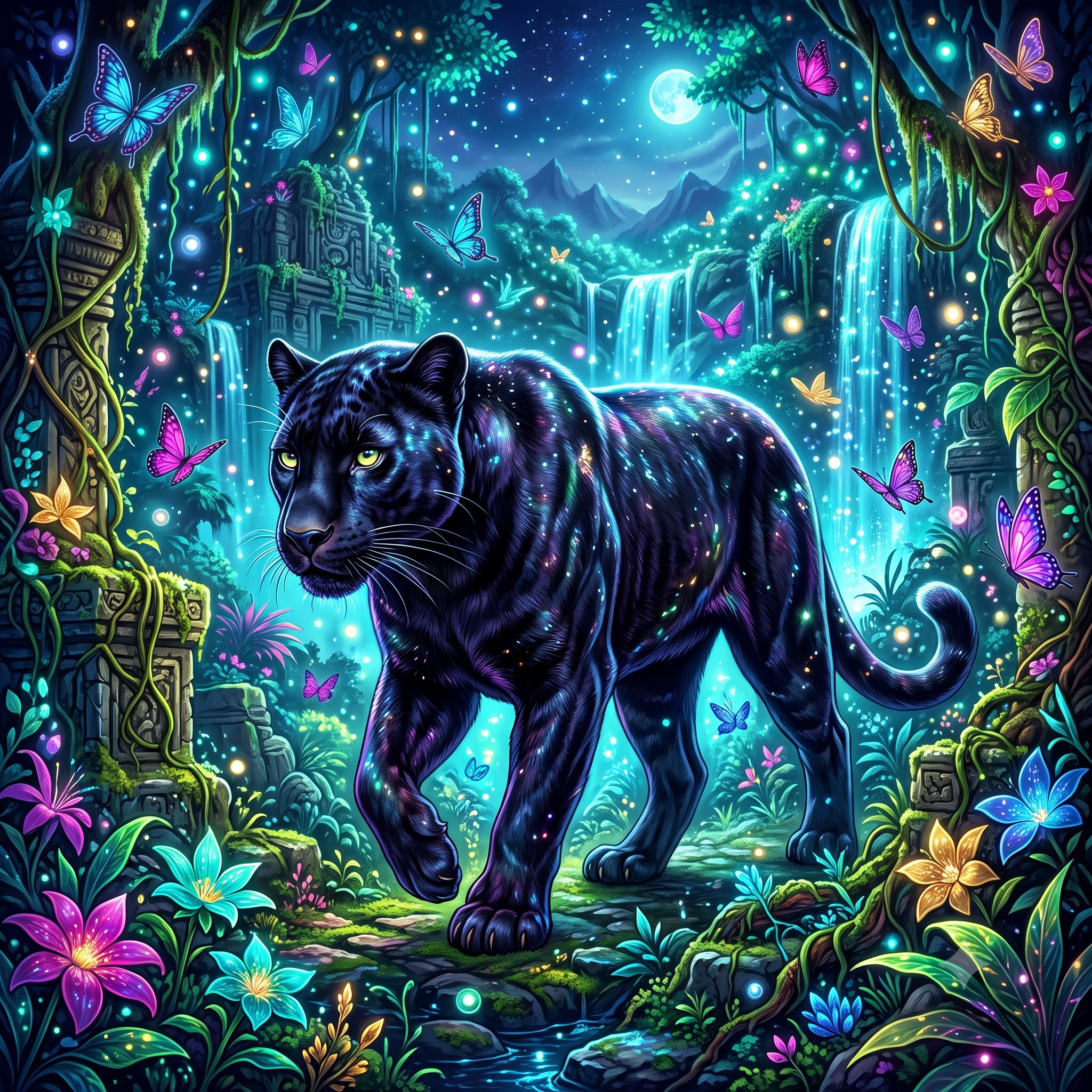 Black Cat jigsaw puzzle by Raven Veil