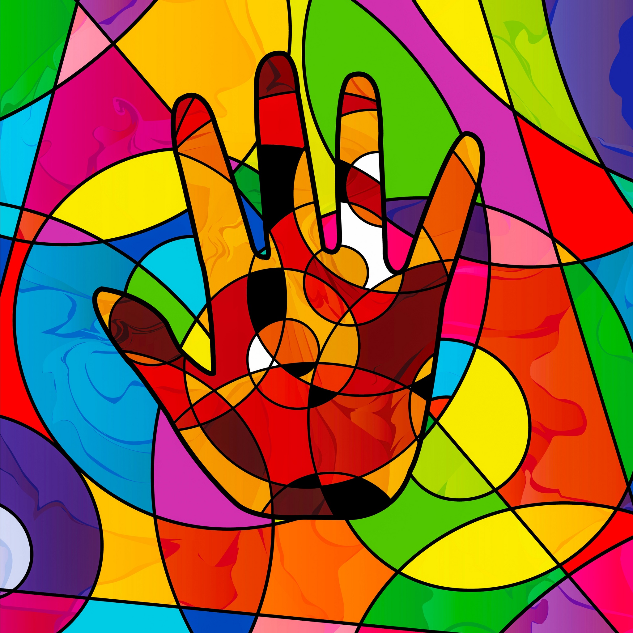 Abstract Hand Art jigsaw puzzle by Gotiva