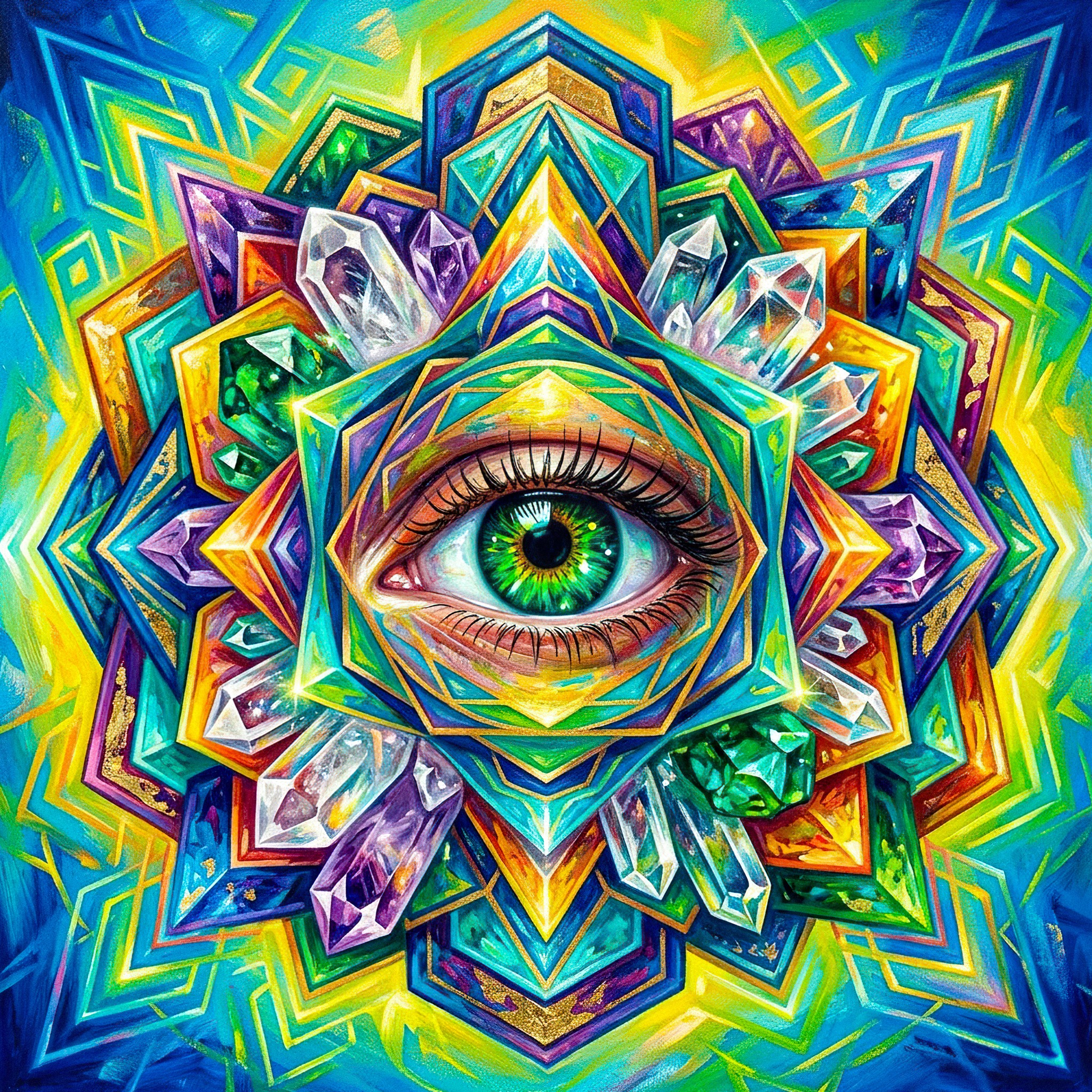 Eye Mandala jigsaw puzzle by Gotiva