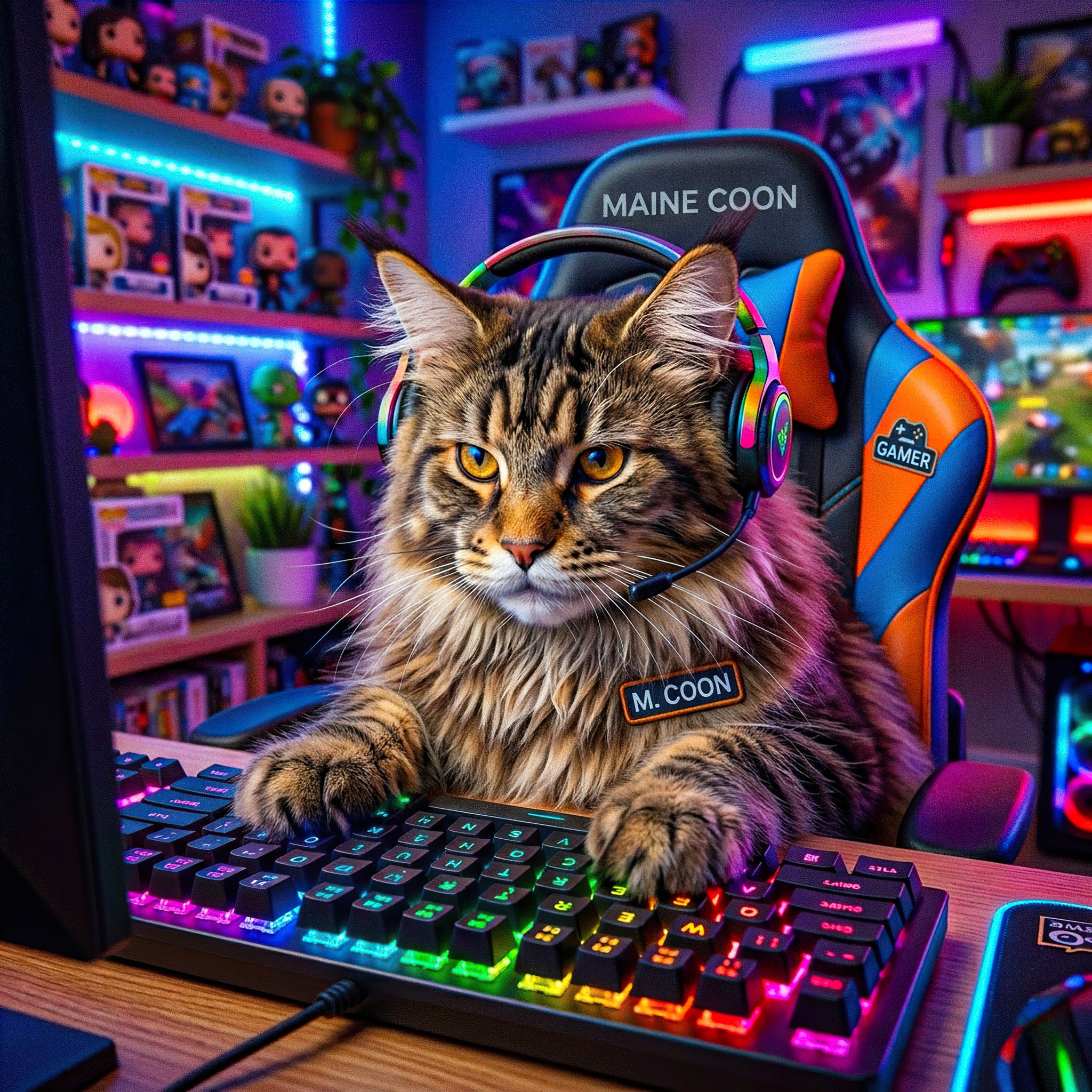 Gamer Cat jigsaw puzzle by GigglePaws