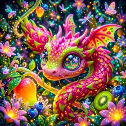 Dragon Fruit jigsaw puzzle by Gloam Puff