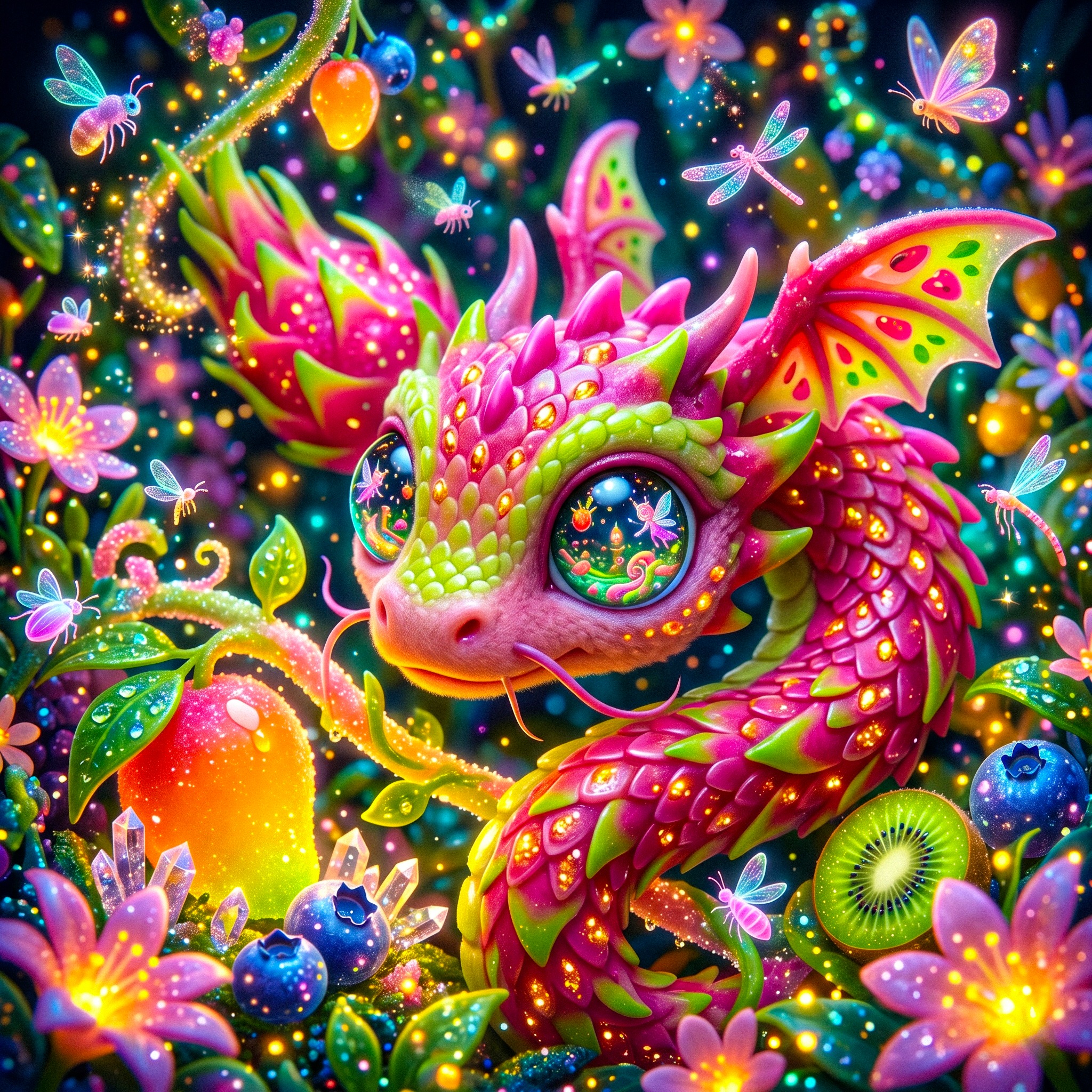 Dragon Fruit jigsaw puzzle by Gloam Puff