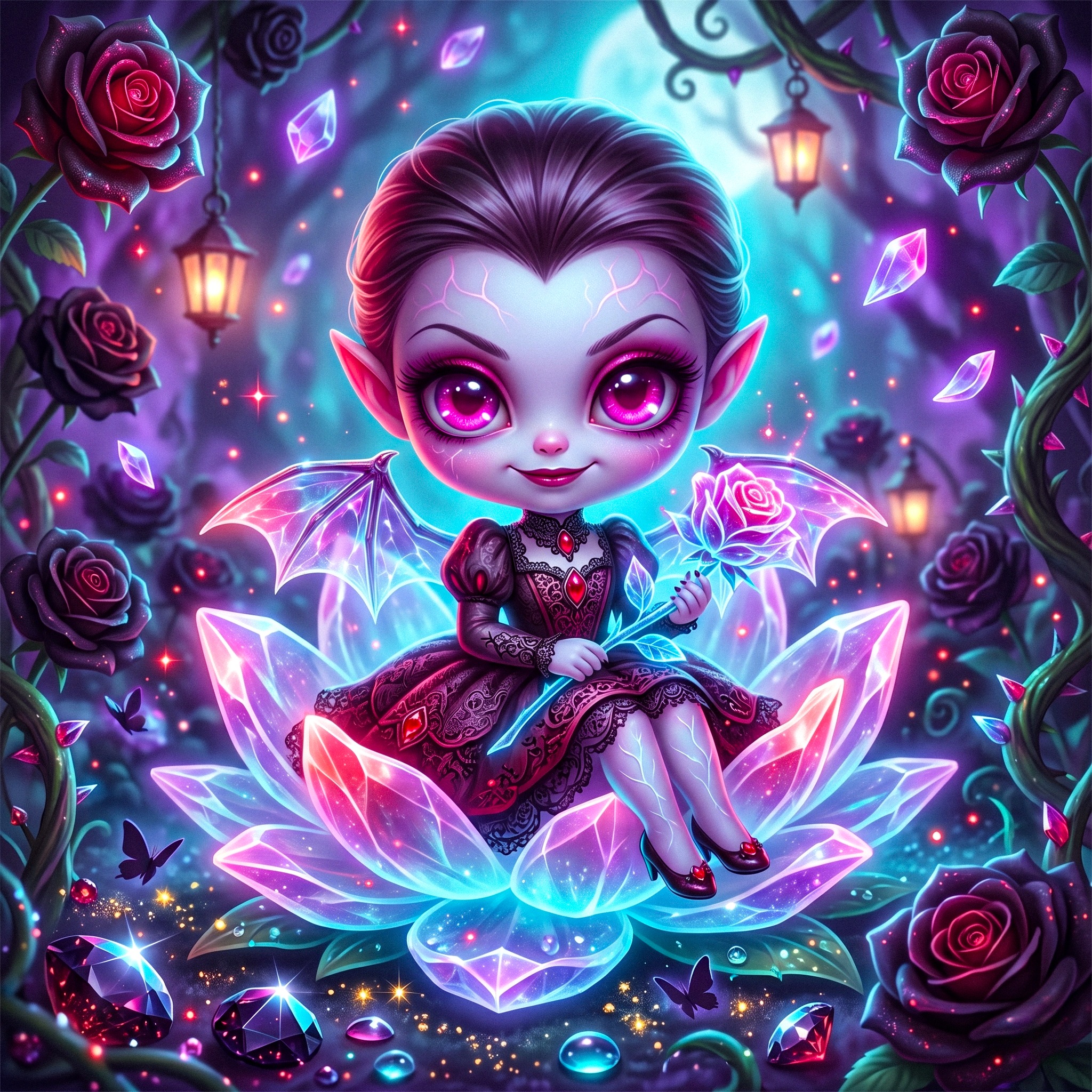 Vampire Queen jigsaw puzzle by Veloura Moonpetal