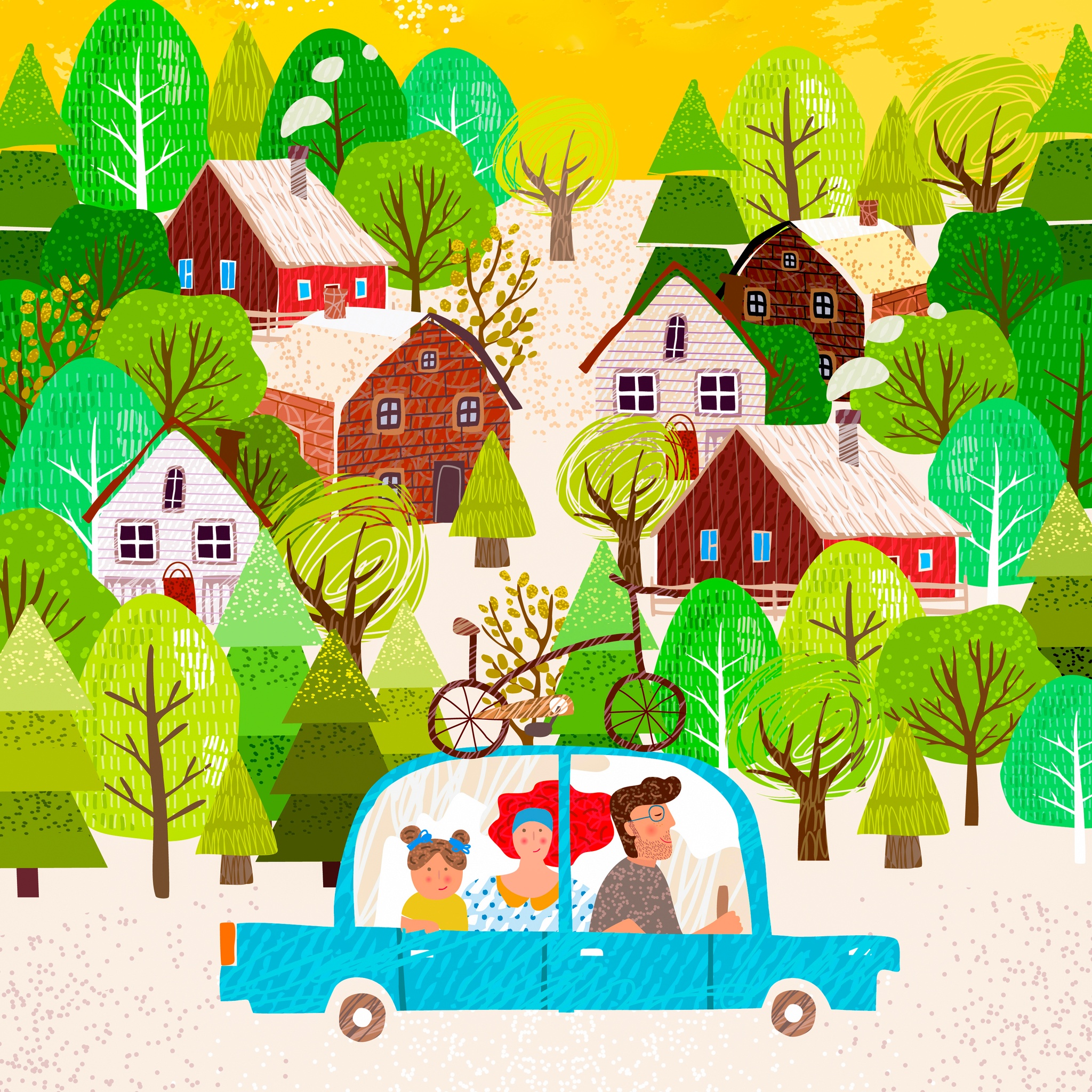 Family Road Trip jigsaw puzzle by Gotiva
