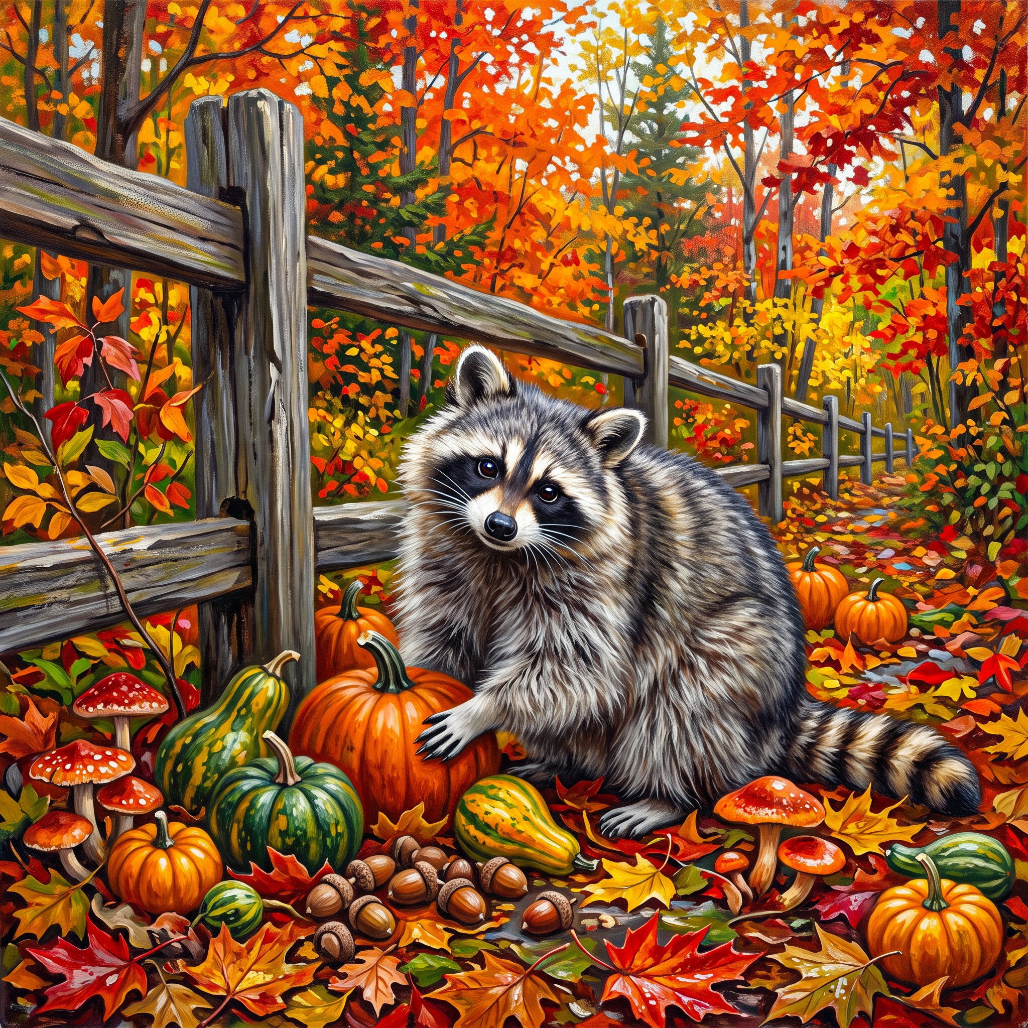 Raccoon jigsaw puzzle by Gotiva
