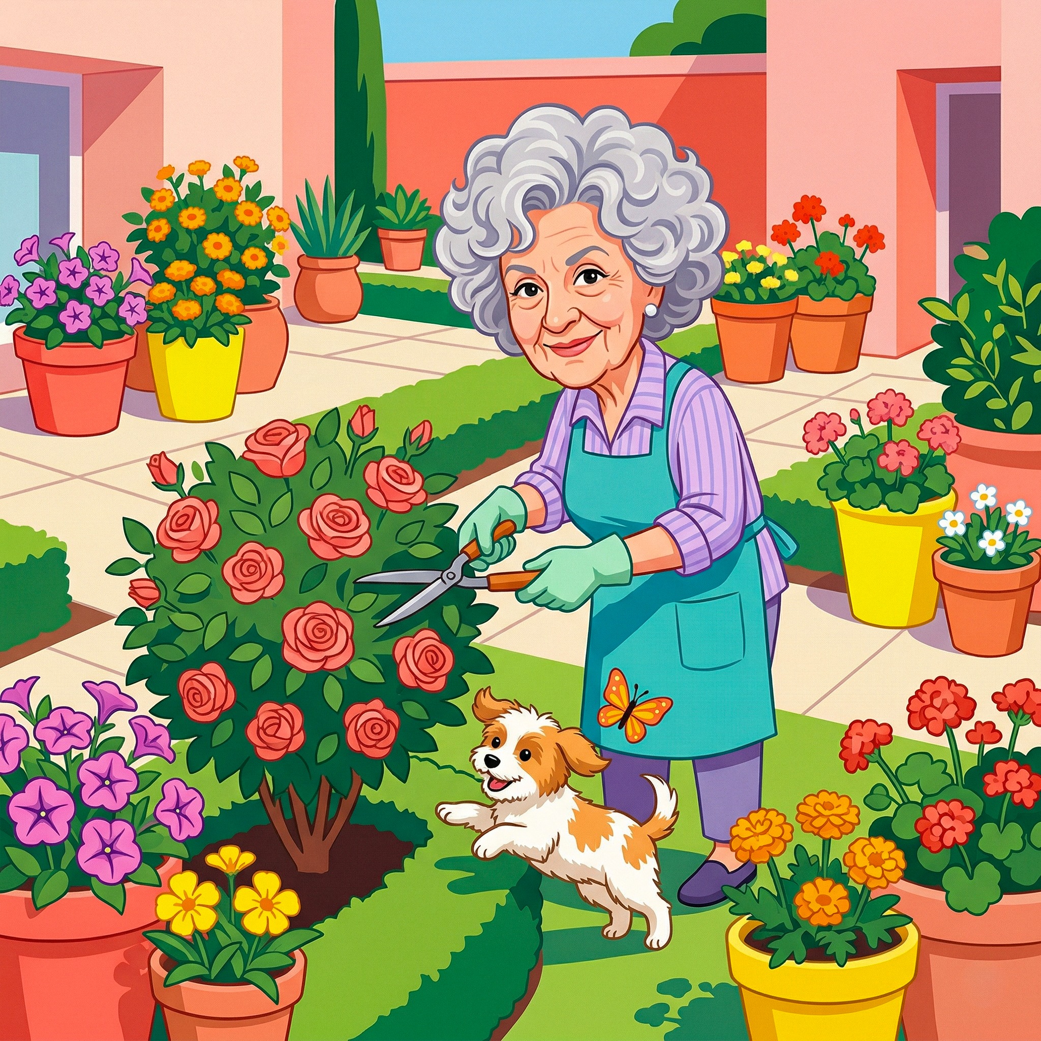 Garden Work jigsaw puzzle by Grandpa Doodle