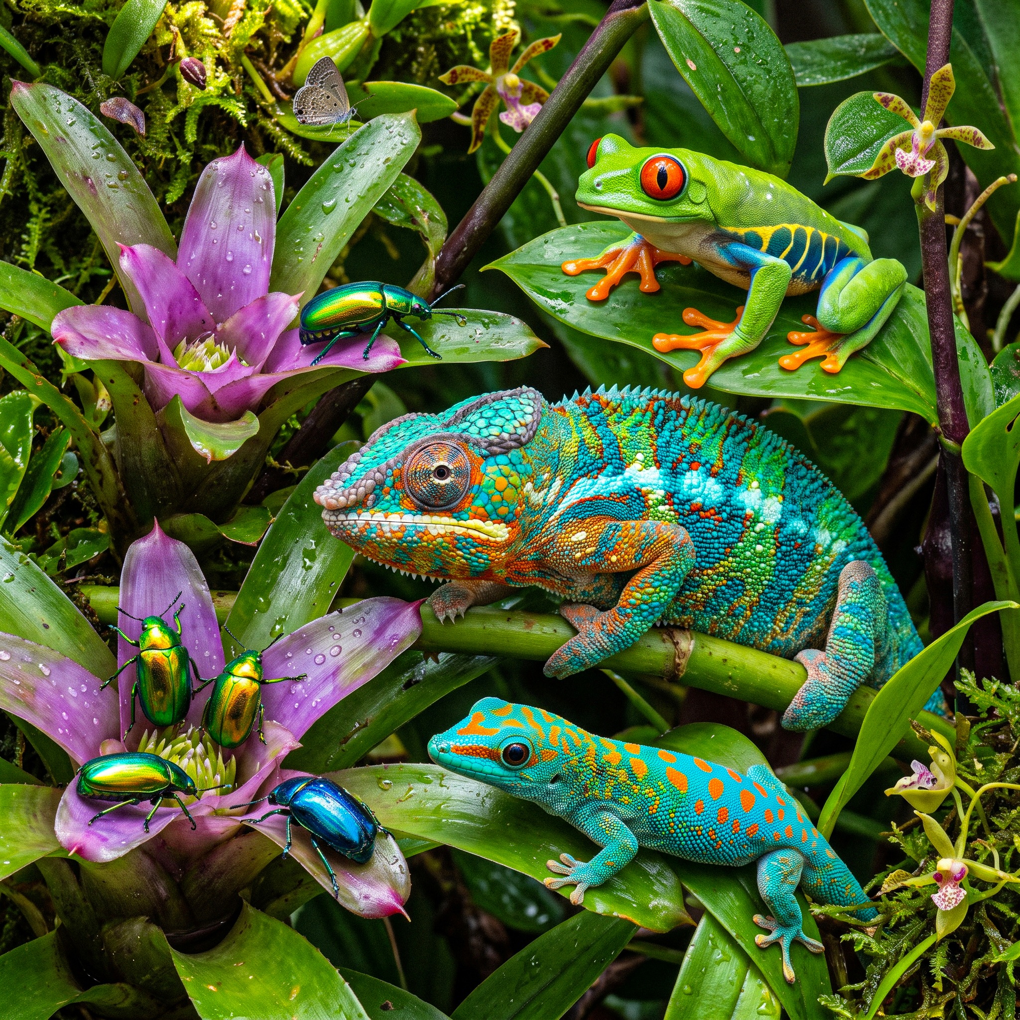 Colorful Creatures jigsaw puzzle by Gotiva