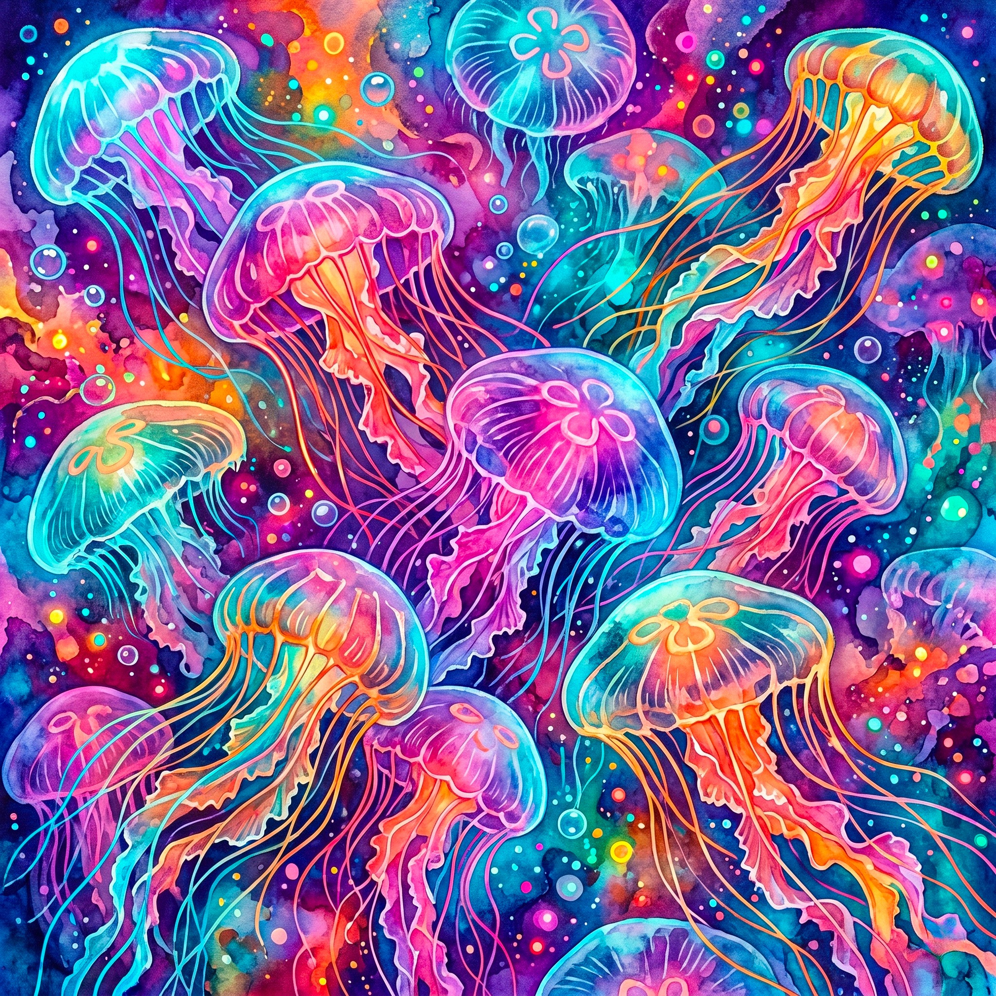 Jelly fish jigsaw puzzle by Colorithm